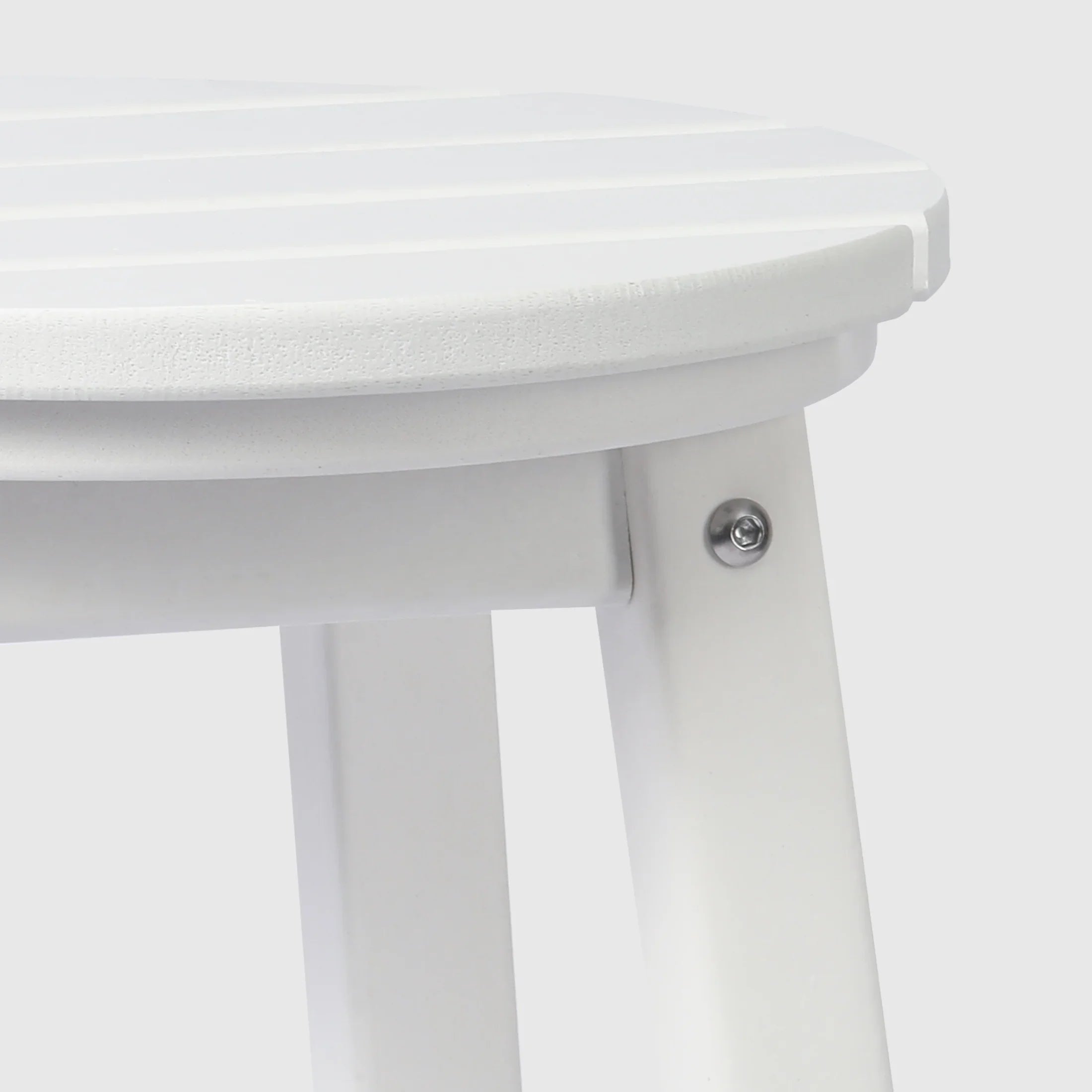 Paradise 24" HDPE Outdoor Patio Round Counter Height Bar Stool