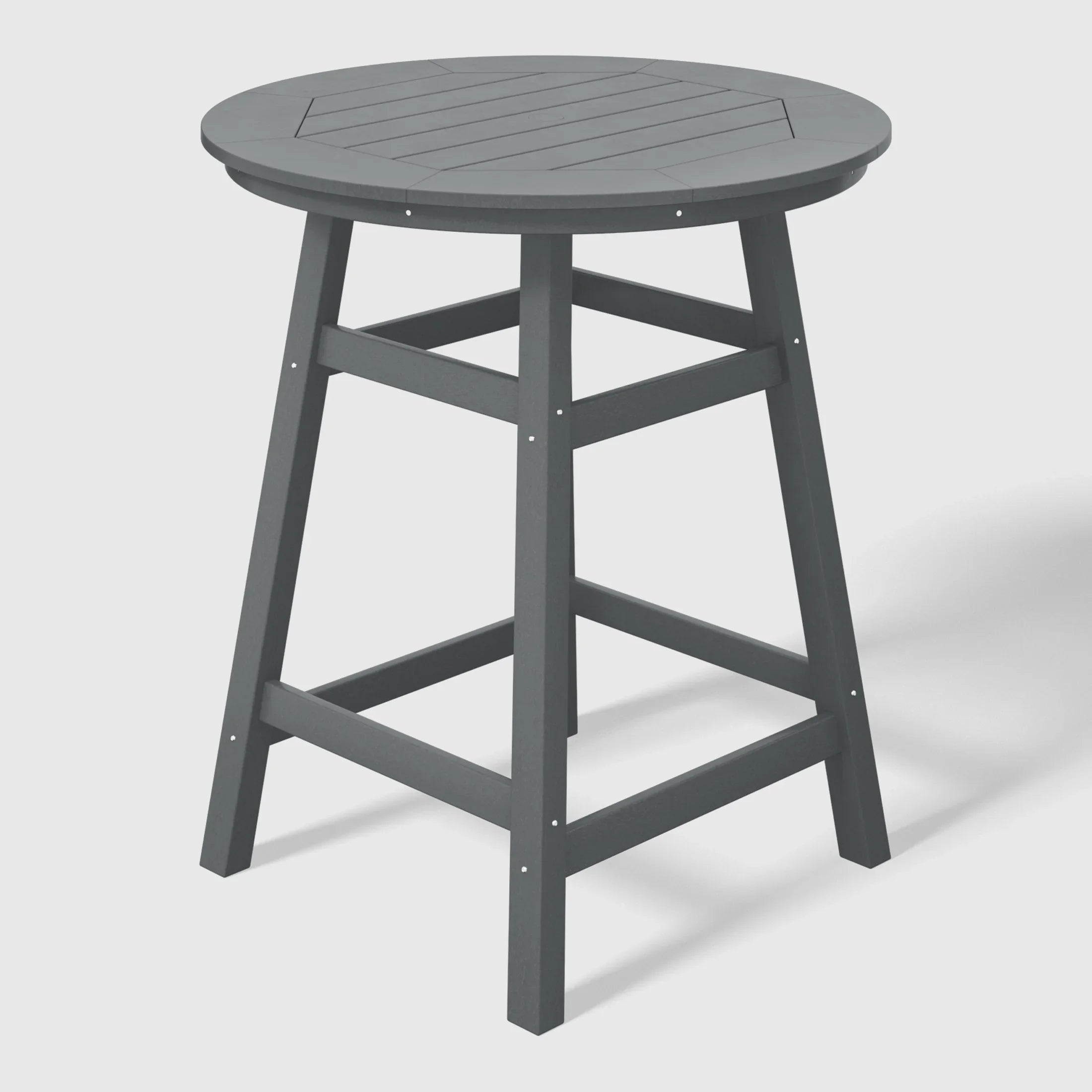 Paradise Outdoor 35" HDPE Round Patio Counter Height Bar Table