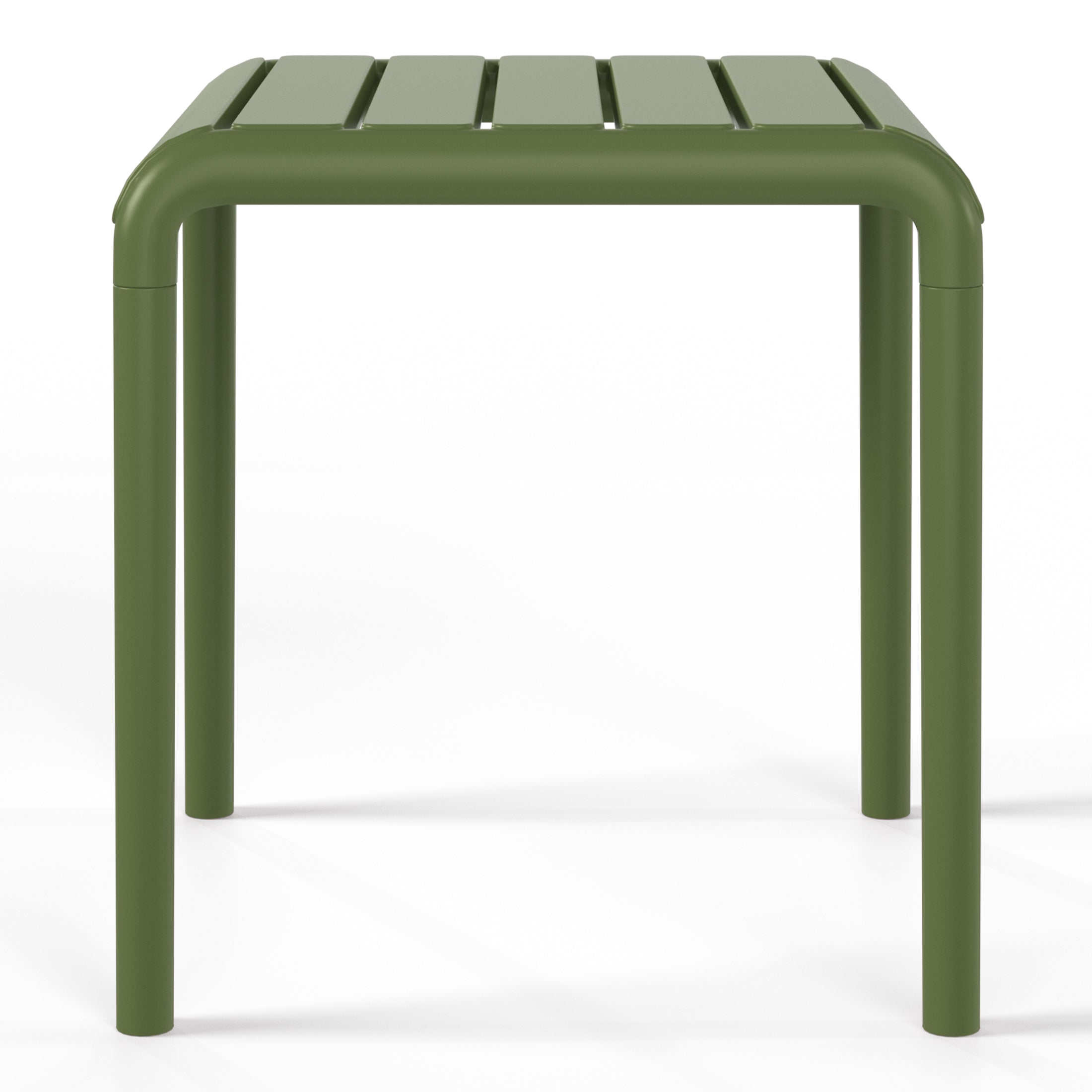 Sunshine Plastic Modern Outdoor Patio Accent Side Tables (Set of 2)