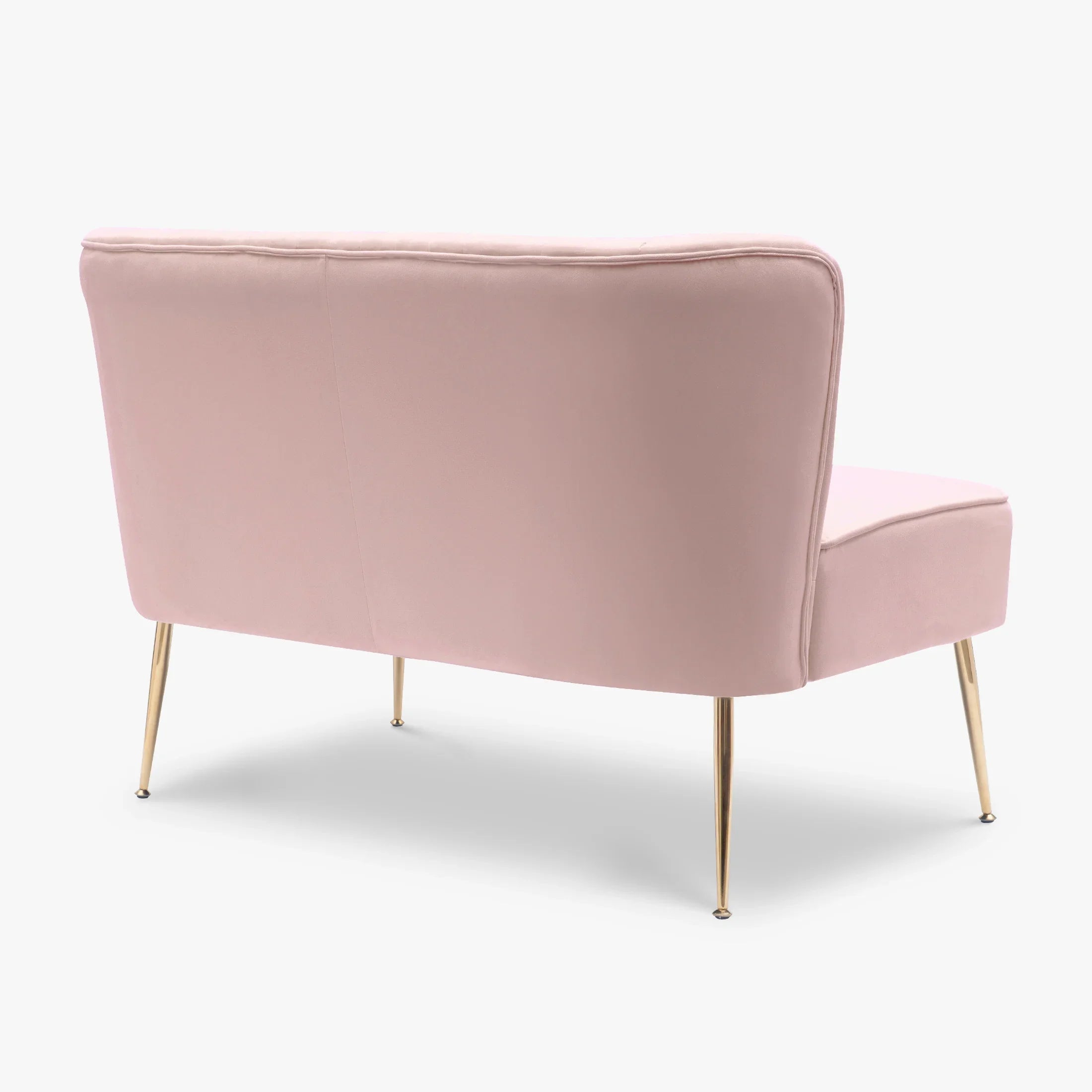 Alaia Mid Century Modern Tufted Velvet Loveseat Sofa and 25" Accent Chair 3-Piece Set