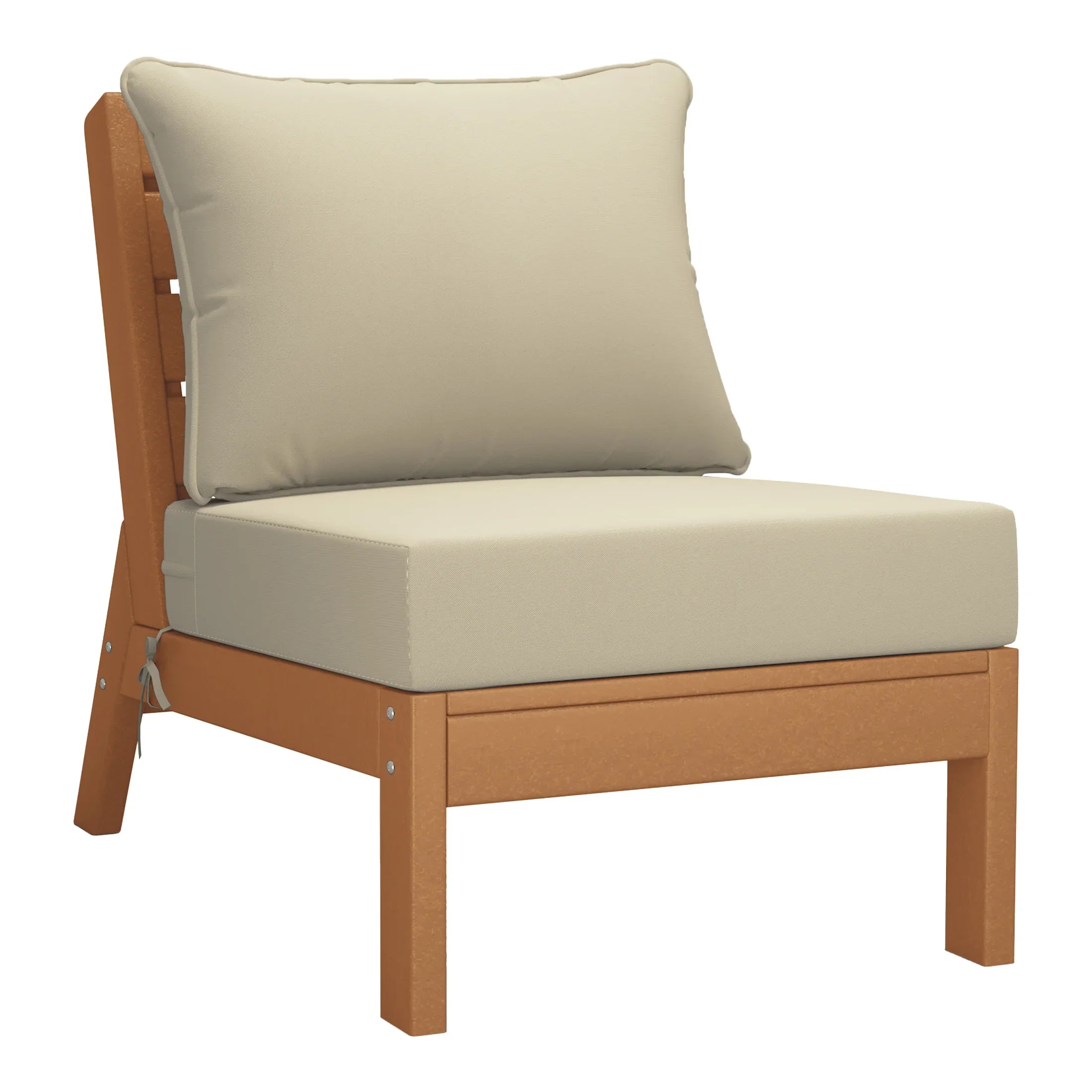 Portsmouth Outdoor Patio HDPE Sectional Sofa with Patio Cushions