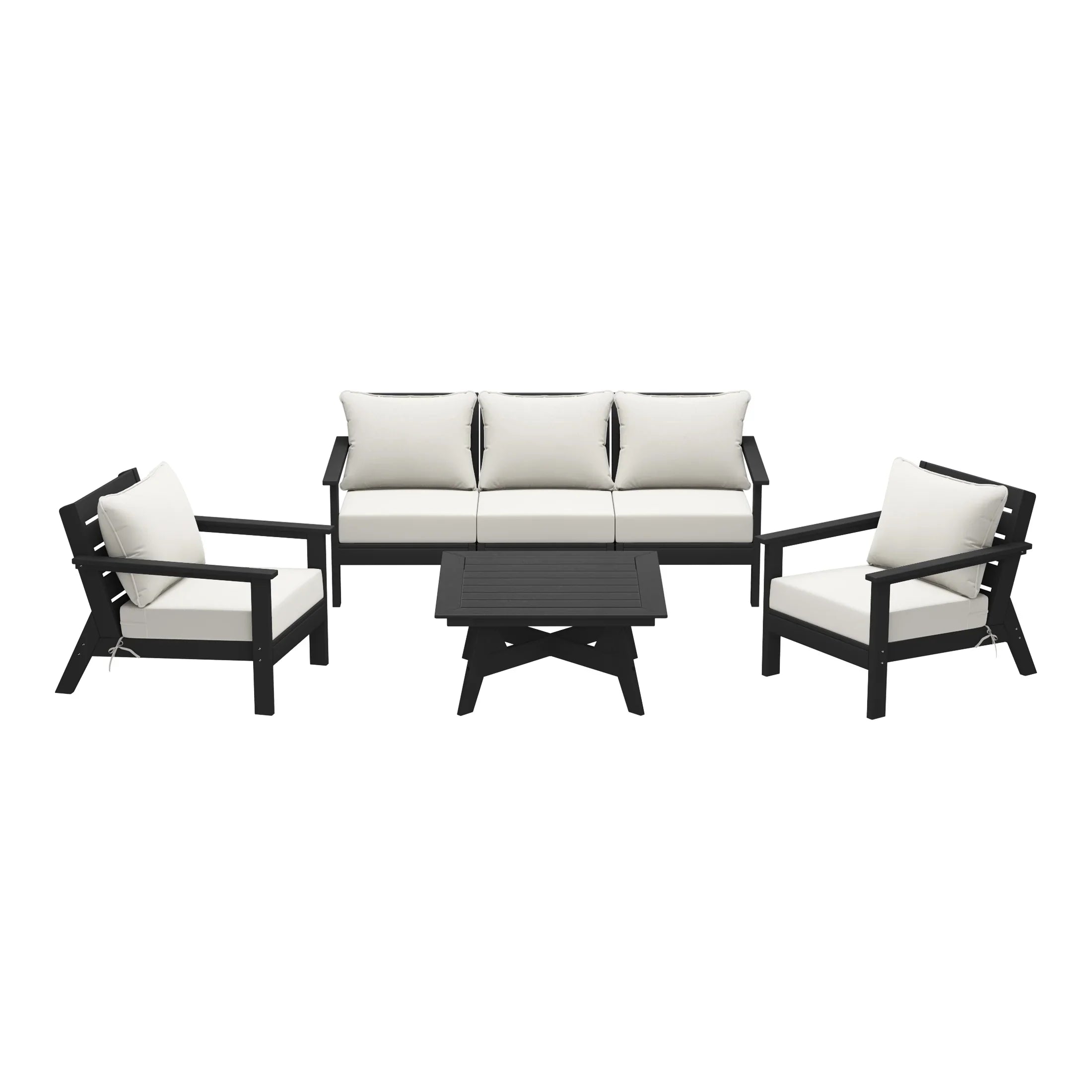 Portsmouth Outdoor 6-Piece Modular Sectional Patio Furniture Sofa Set