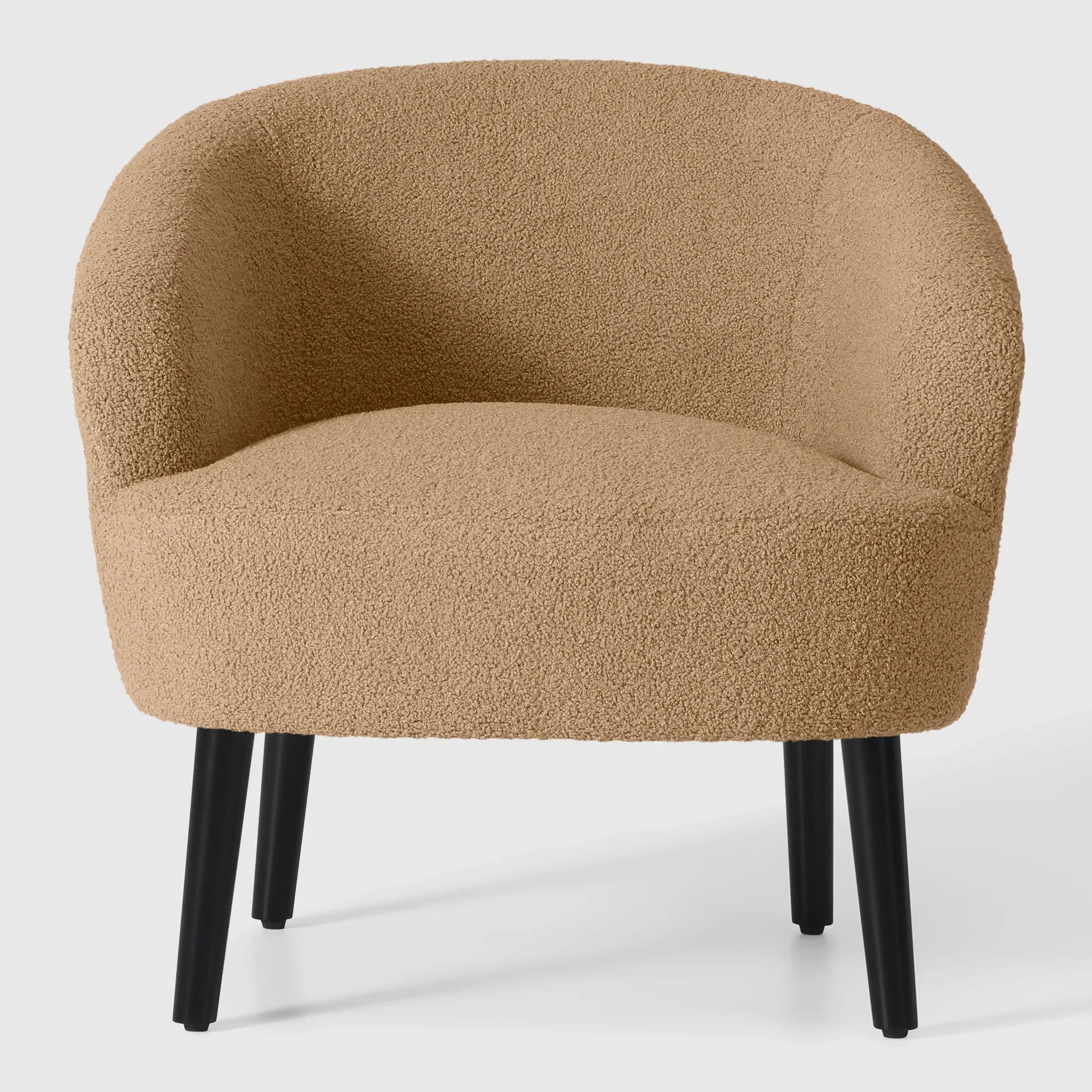 Celine 29" Wide Mid Century Modern Club Barrel Accent Armchair, Set of Two