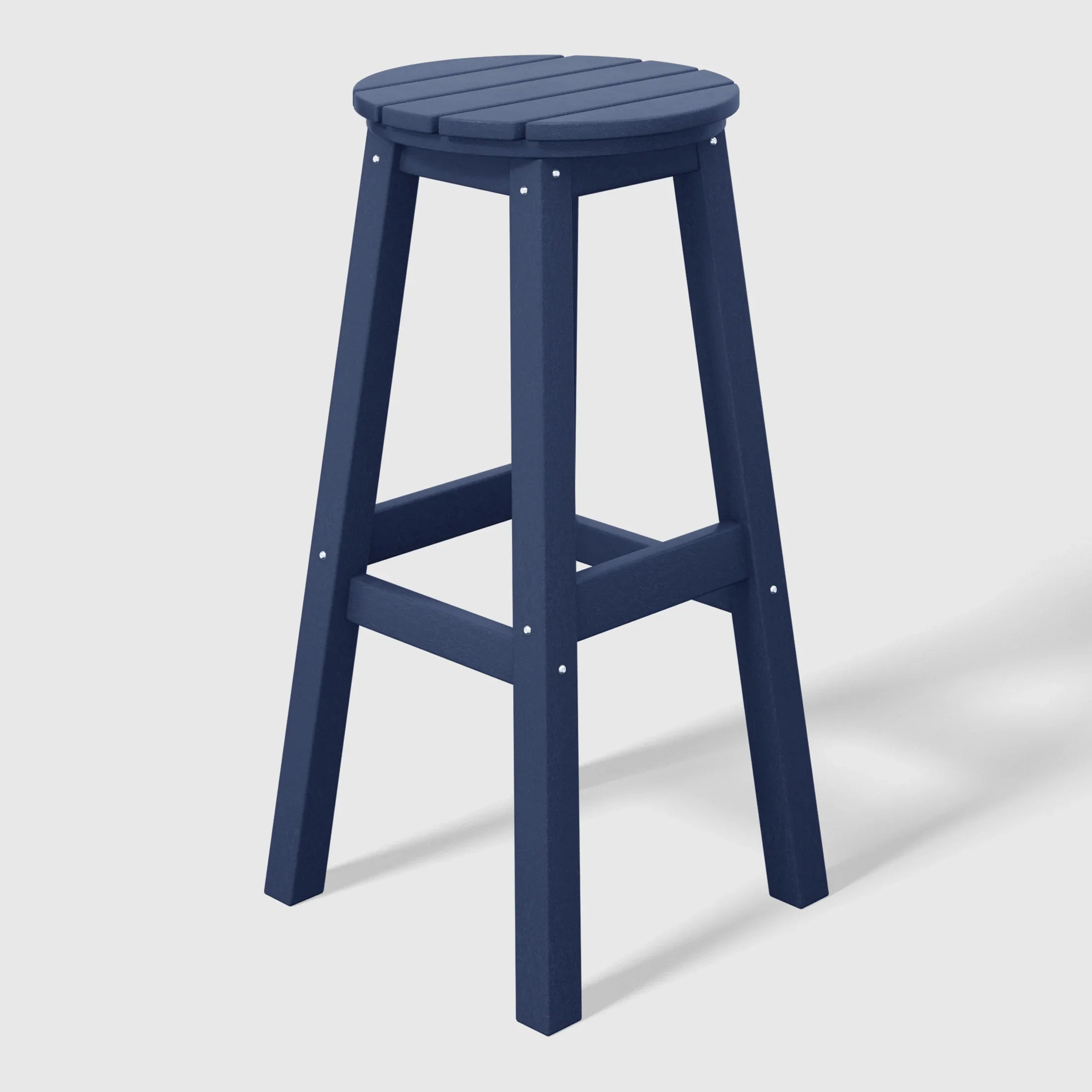 Paradise 29" HDPE Outdoor Patio Round Bar Stool Set of 3