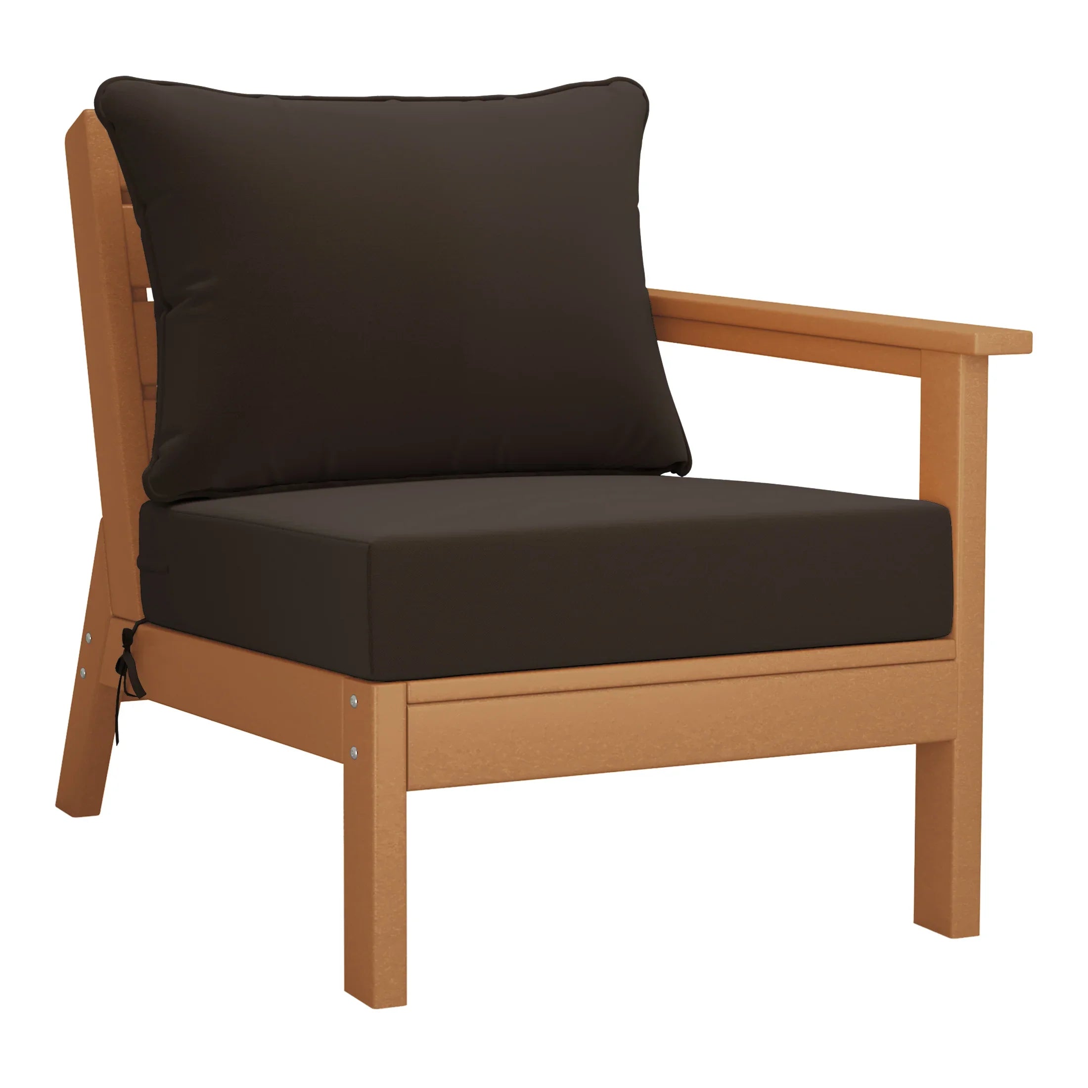 Portsmouth Outdoor Patio HDPE Sectional Sofa with Patio Cushions