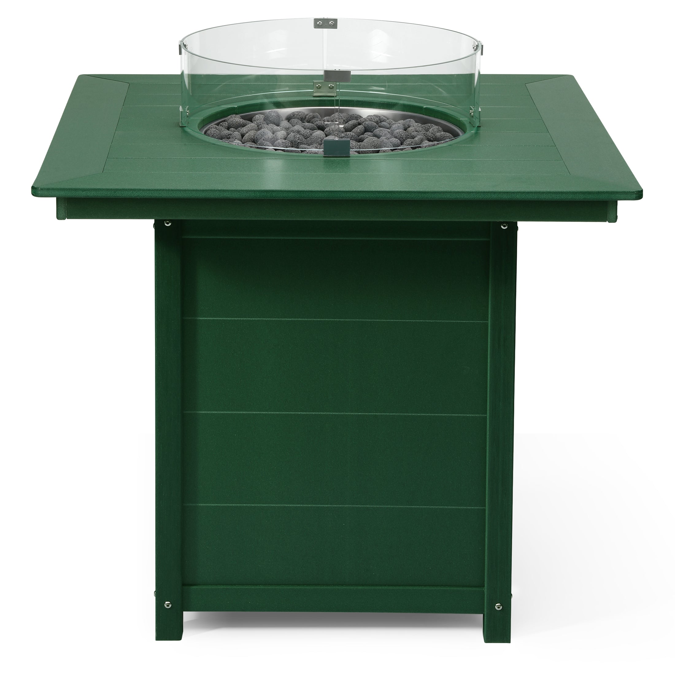 Sol 42" Modern Outdoor Patio Gas Propane Square Fire Pit Table