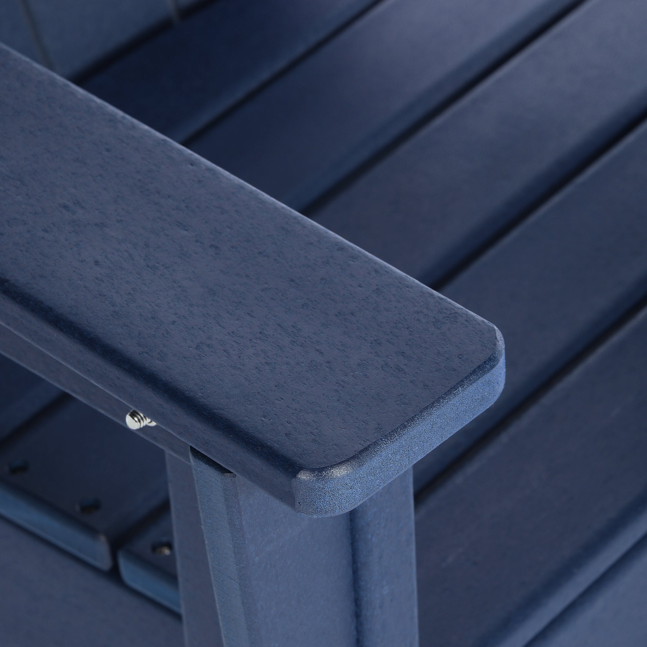 Paradise Kids 3-Piece Outdoor HDPE Adirondack Chairs With Square Side Table Set