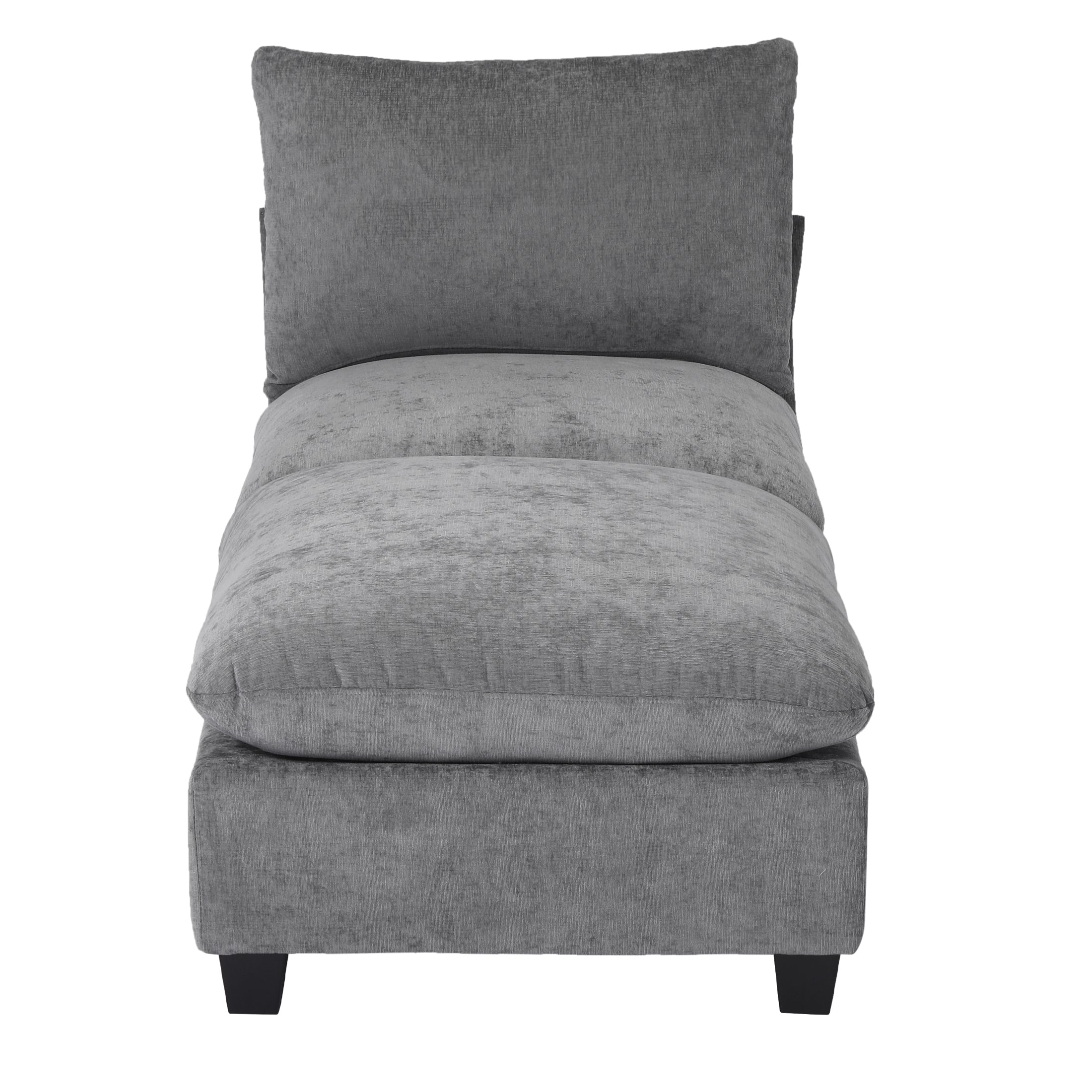 Springfield 68.5" Chenille Upholstered Indoor Chaise Lounge Chair