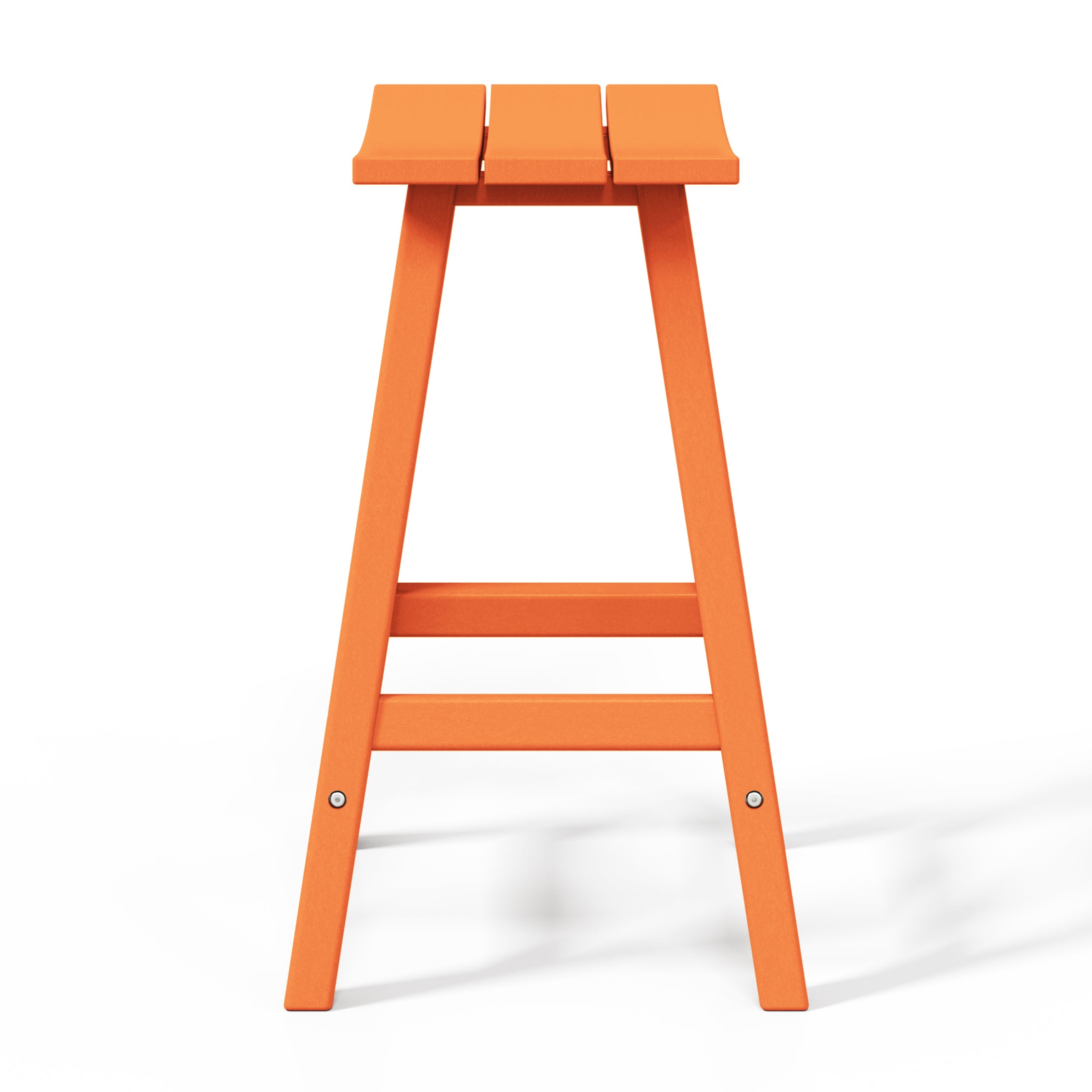 Paradise 24" HDPE Outdoor Patio Counter Height Bar Stools (Set of 2)