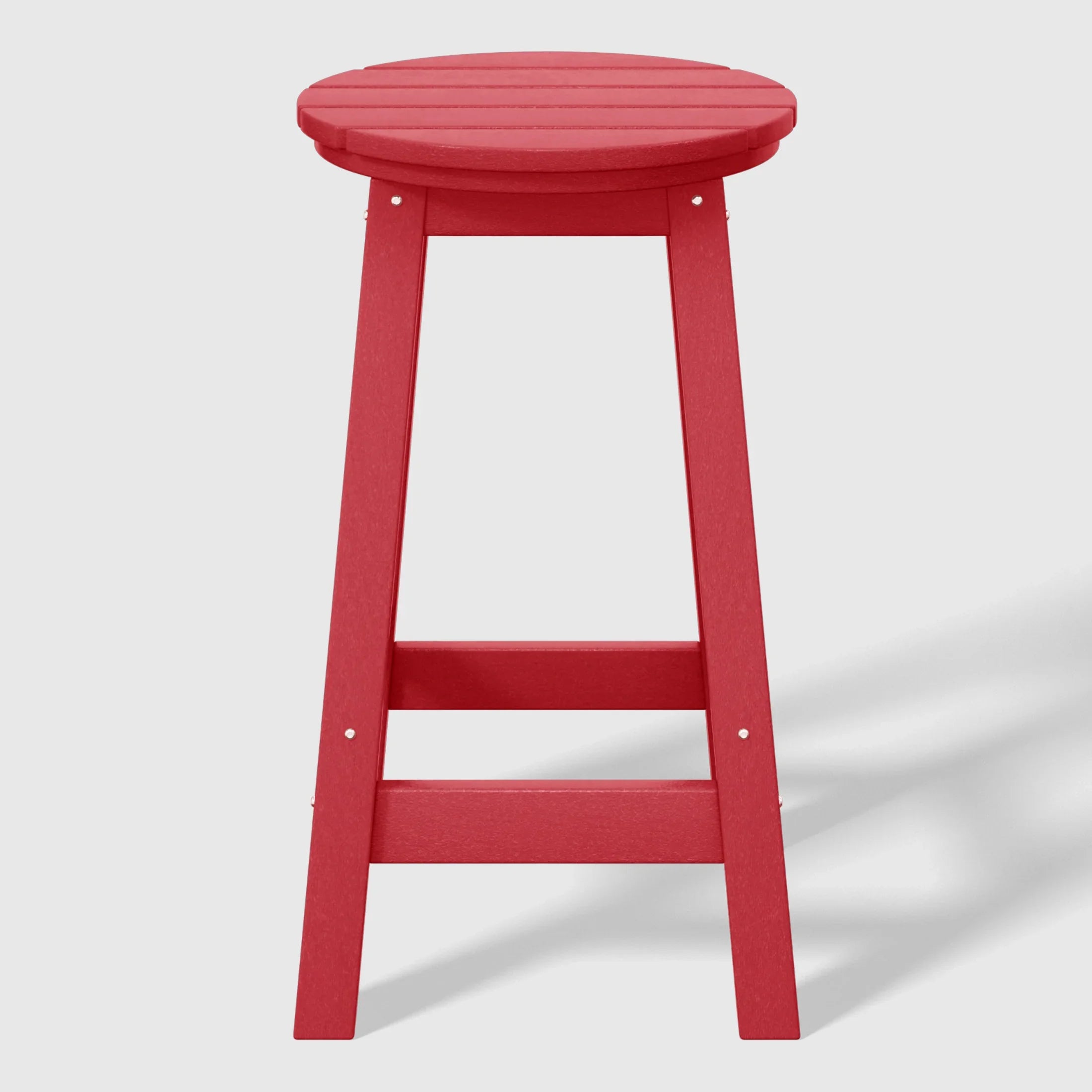 Paradise 5-Piece HDPE Outdoor Patio Dining Bar Bistro Table Set with Counter High Round Bar Stools