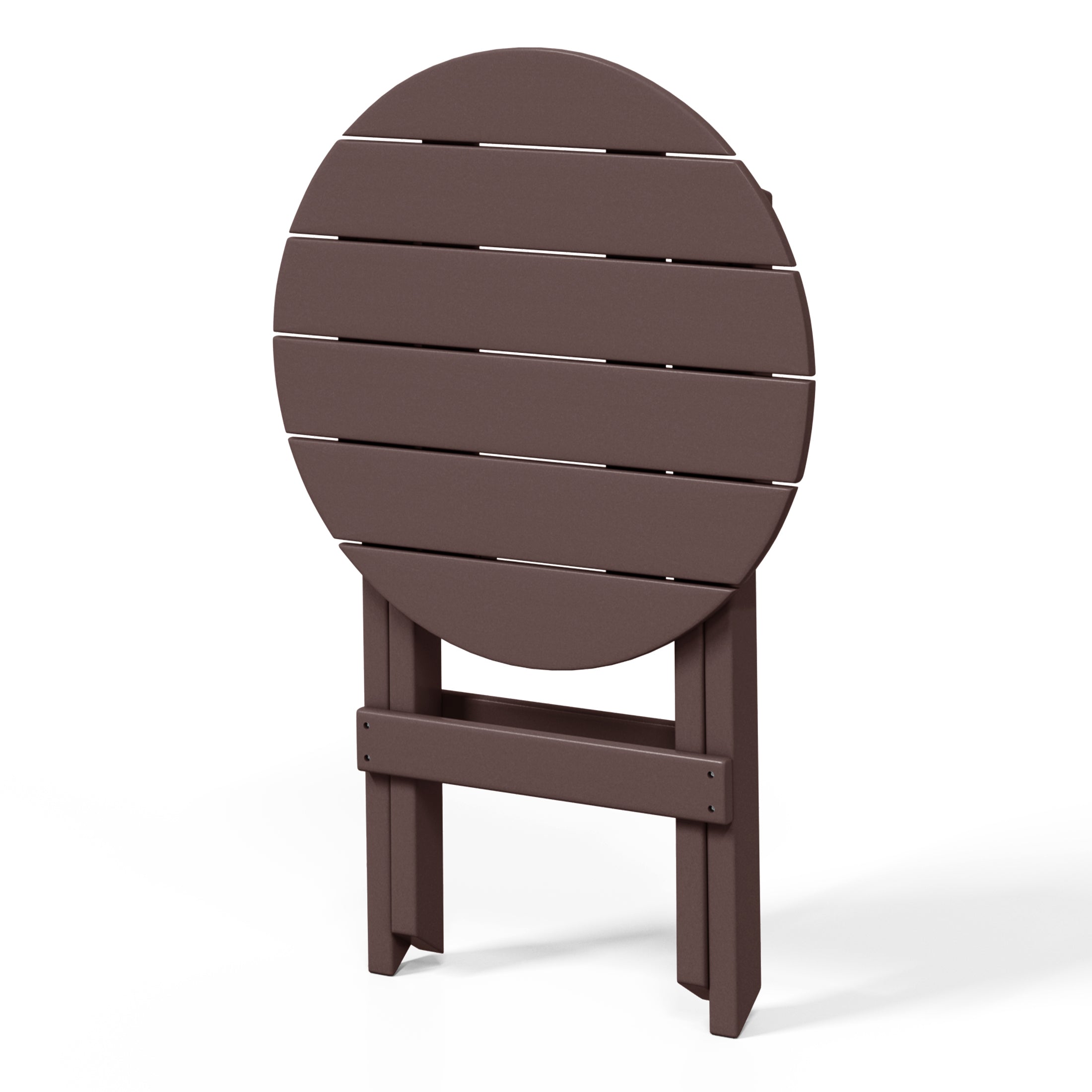 Paradise HDPE Outdoor 24.5 Inch Round Portable Folding Patio Dining Table