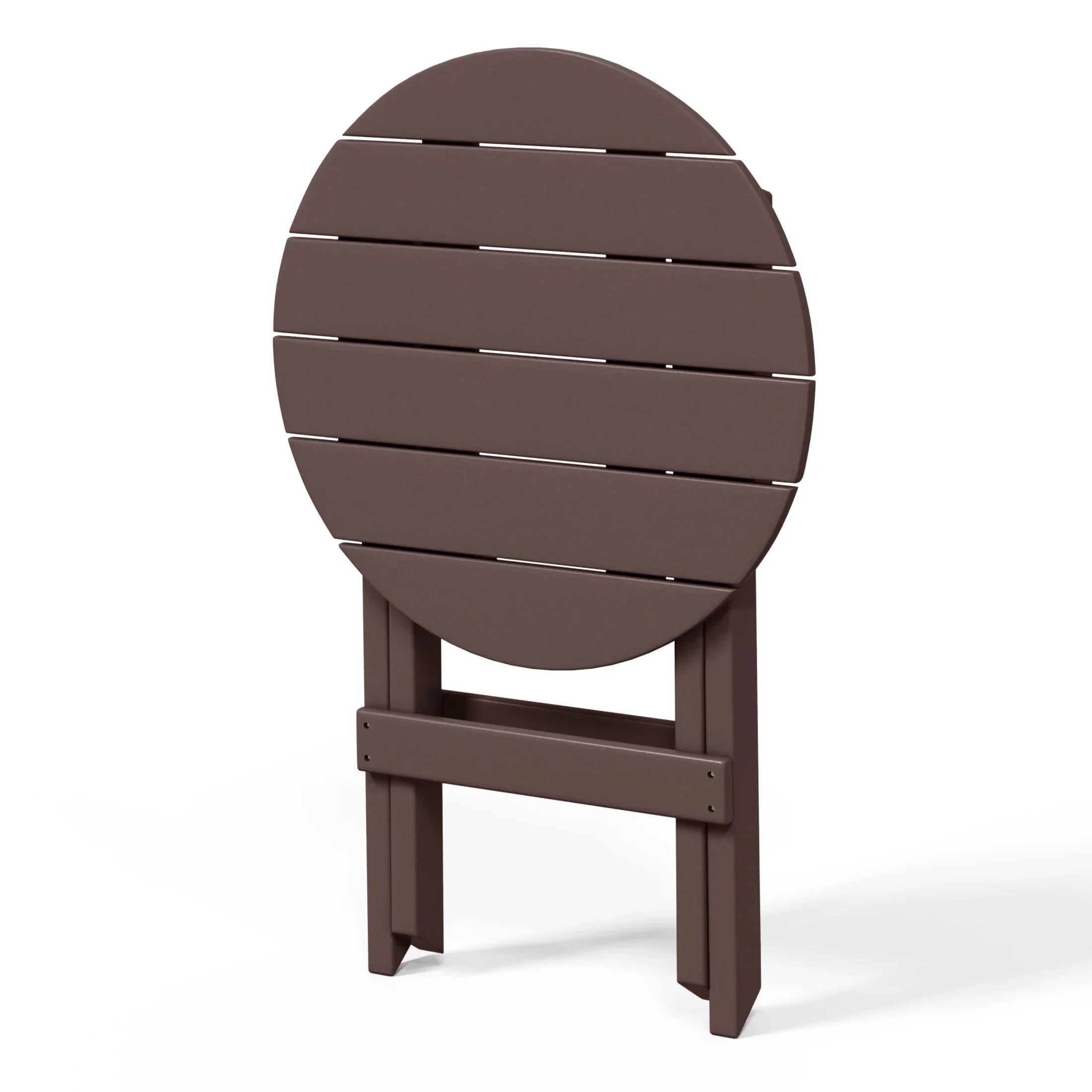 Paradise HDPE Outdoor 24.5 Inch Round Portable Folding Patio Dining Table