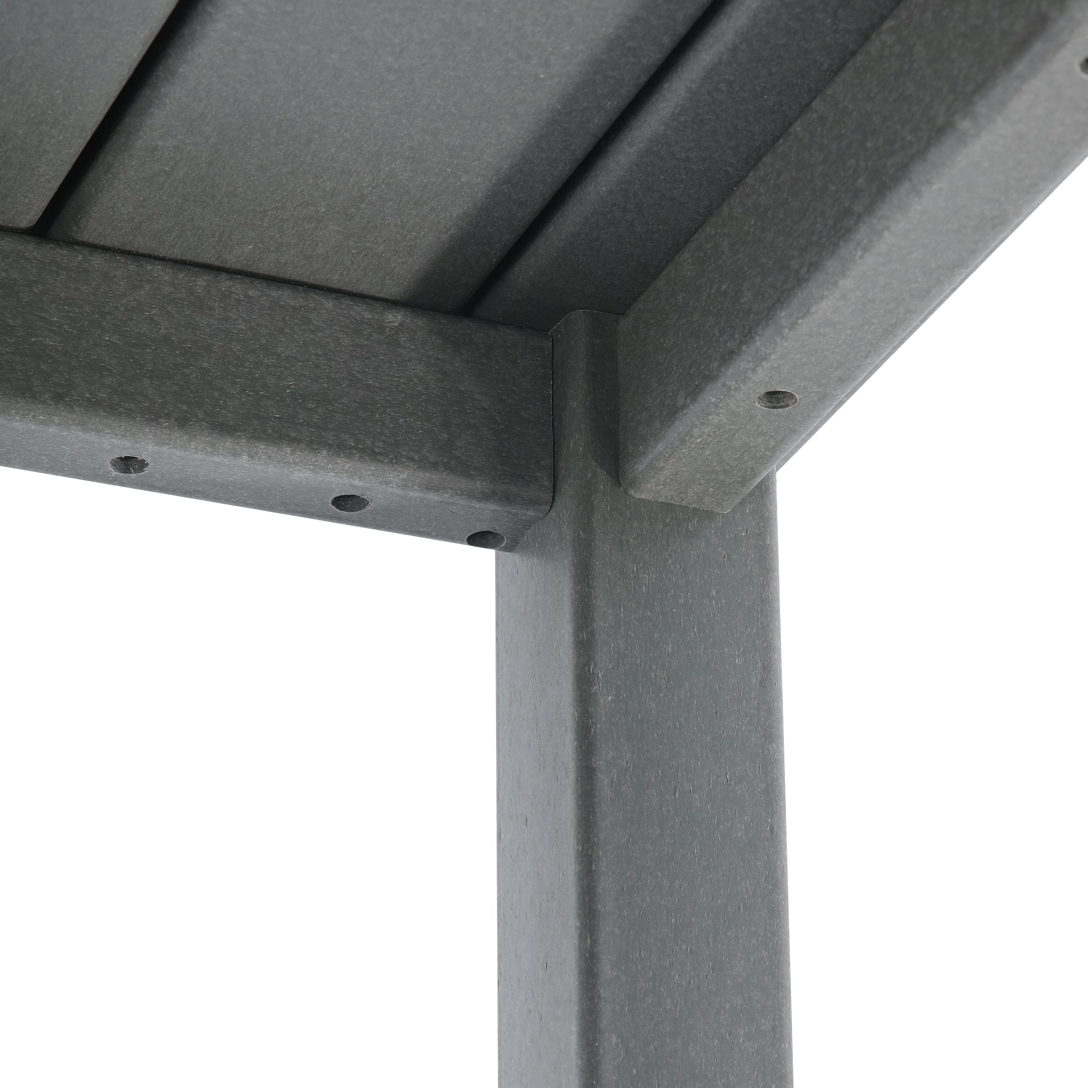 Paradise Low Outdoor HDPE Square Patio Coffee Table