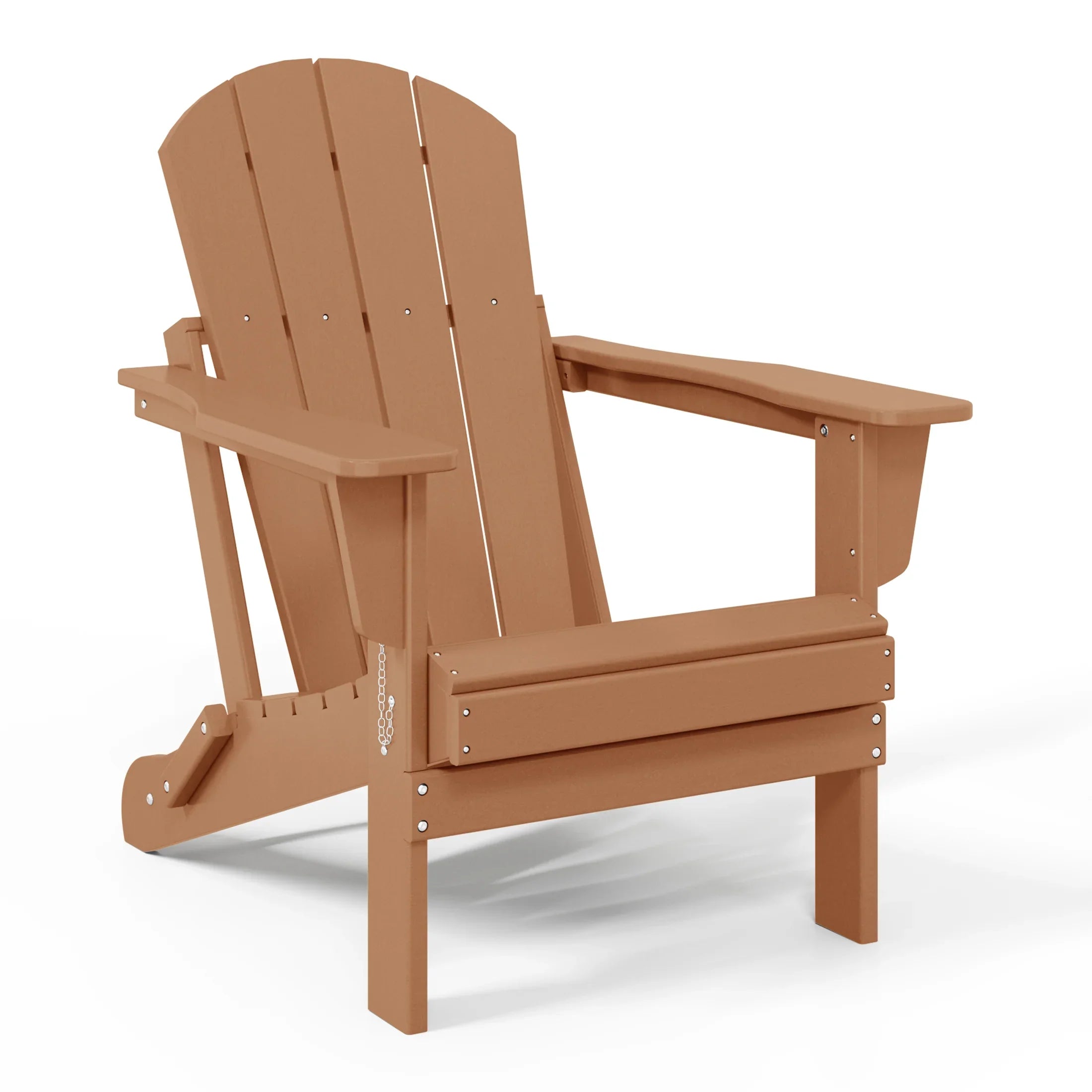 Paradise 5-Piece HDPE Folding Adirondack Chair Outdoor Patio Conversation Set