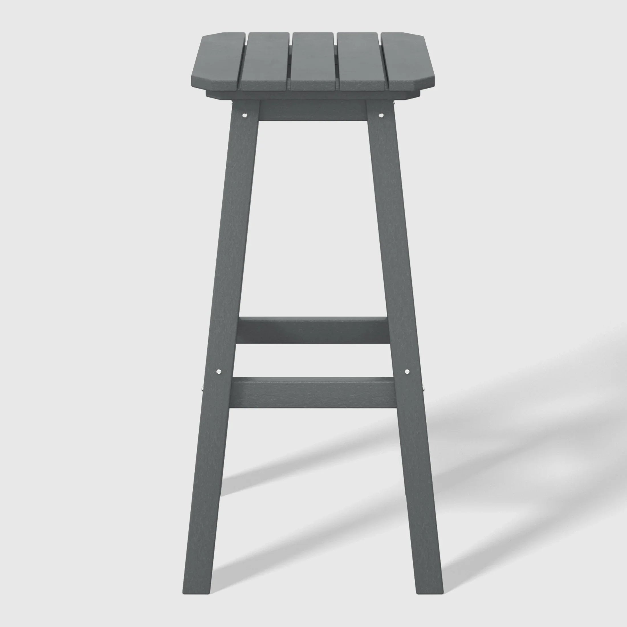 Paradise 29" HDPE Outdoor Patio Square Bar Stools (Set of 2)