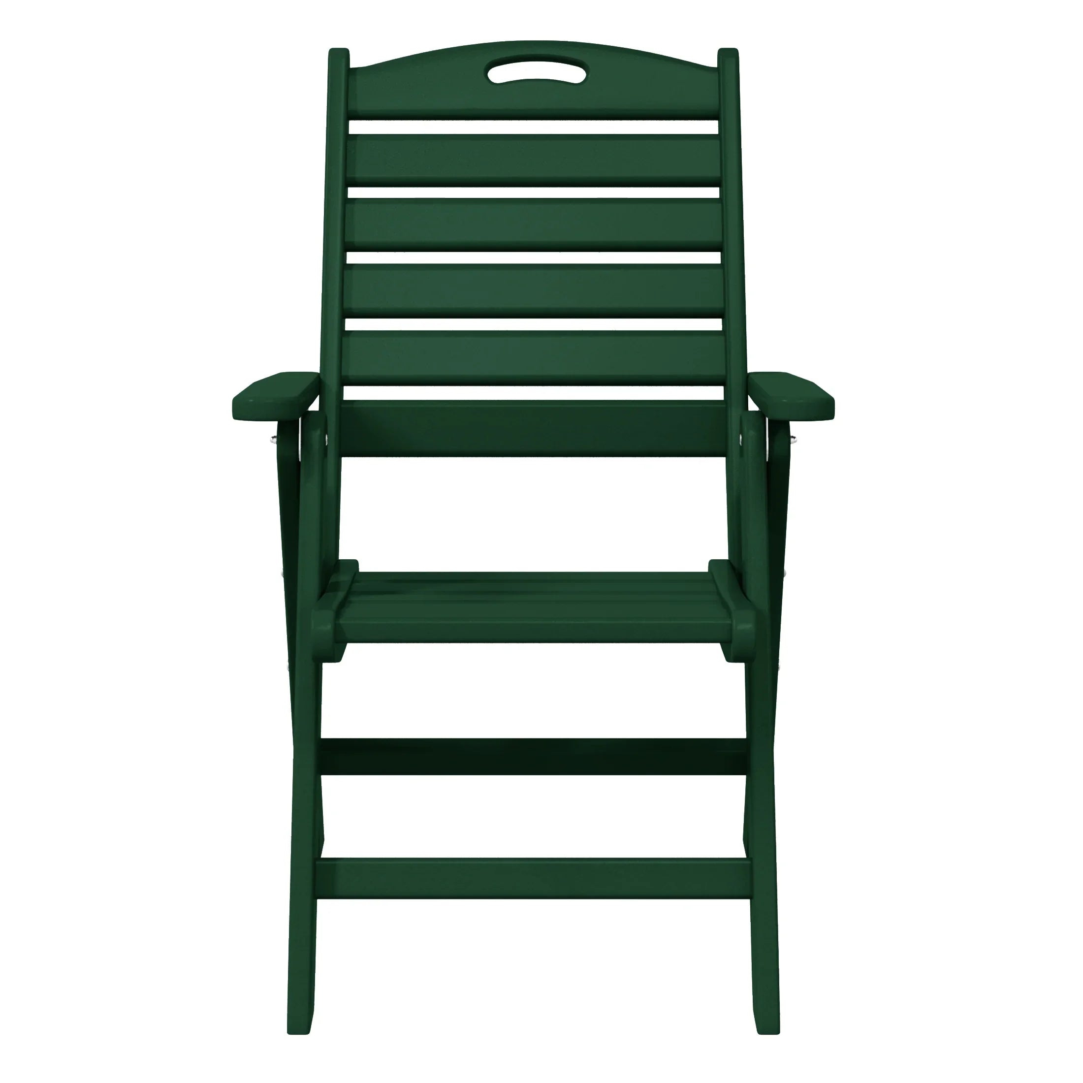 Cayman HDPE Adjustable Highback Folding Outdoor Patio Dining Chairs Set of 2