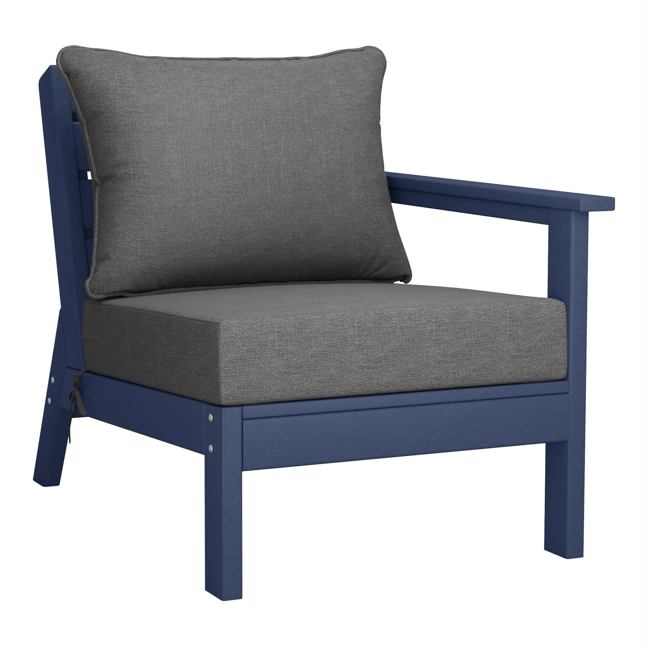 Portsmouth Outdoor Patio HDPE Sectional Sofa with Patio Cushions