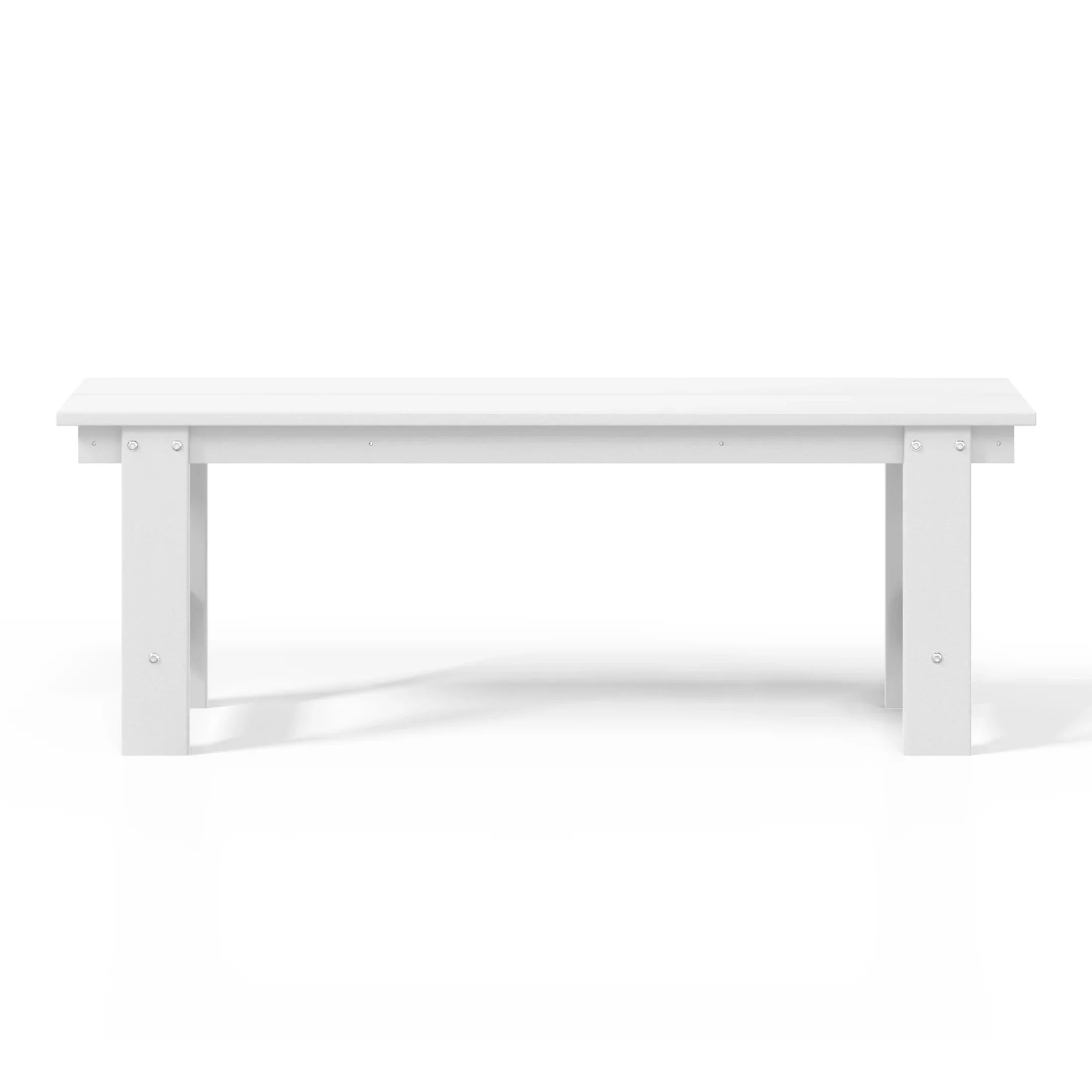 Palms Outdoor HDPE 48" Modern Backless Patio Bench