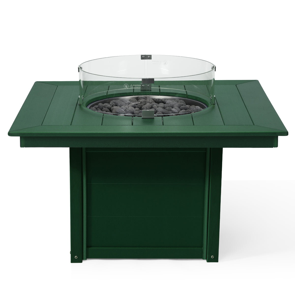 Sol 42" Modern Outdoor Patio Propane Square Fire Pit Table