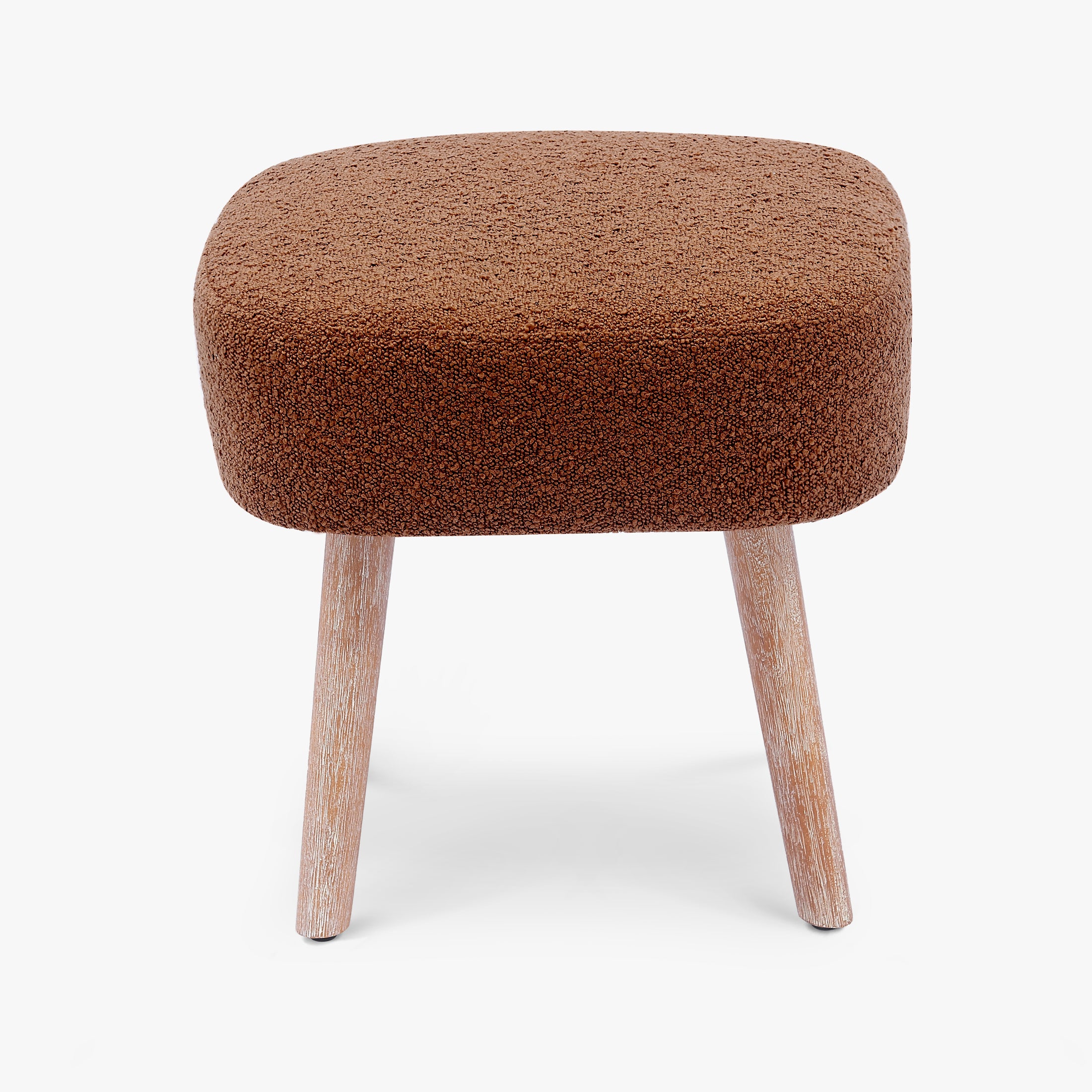 Amélie 21" Wide Square Upholstered Cushion Ottoman Foot Stool