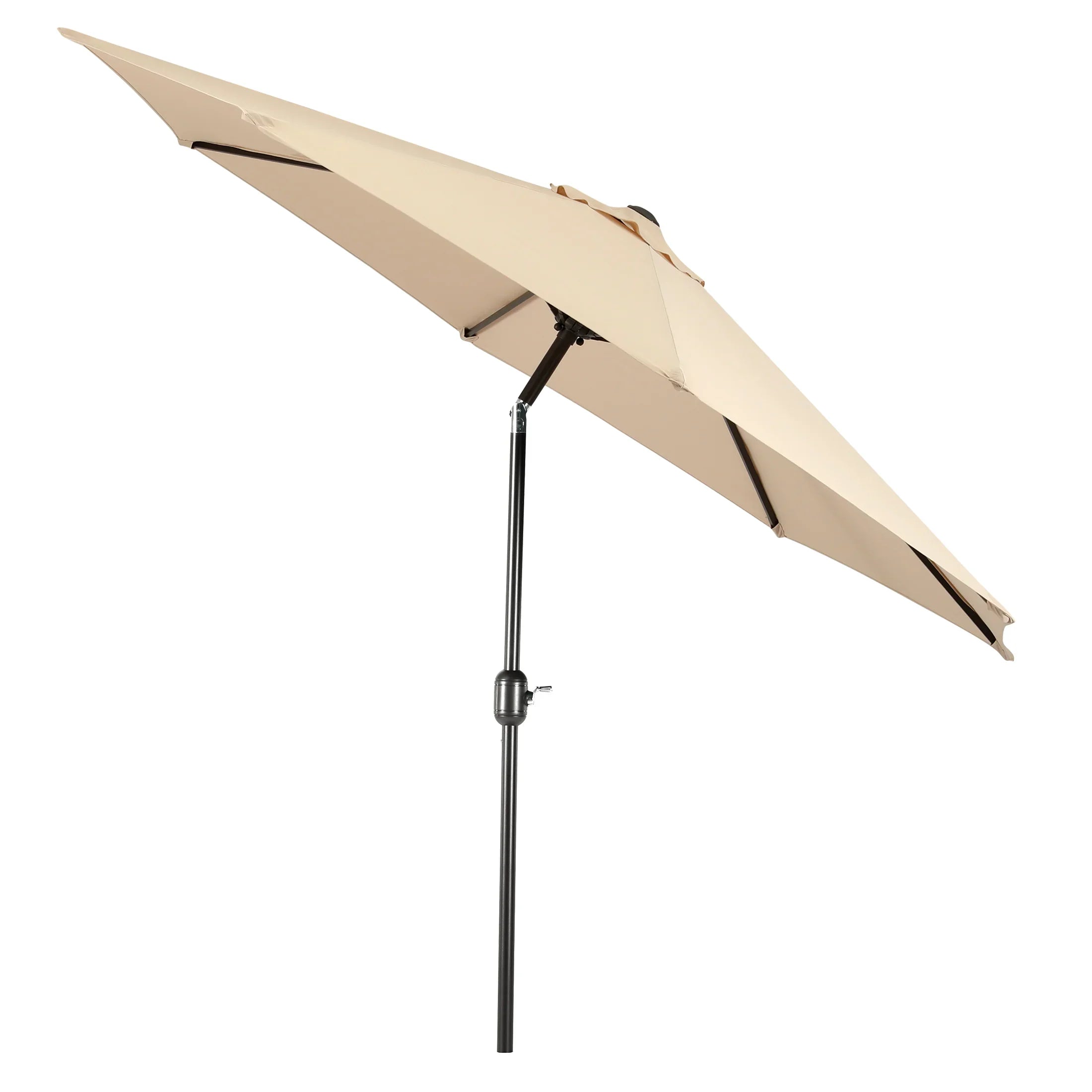 Cabana 9 ft. Patio Table Umbrella with Black color round free standing weight base kit