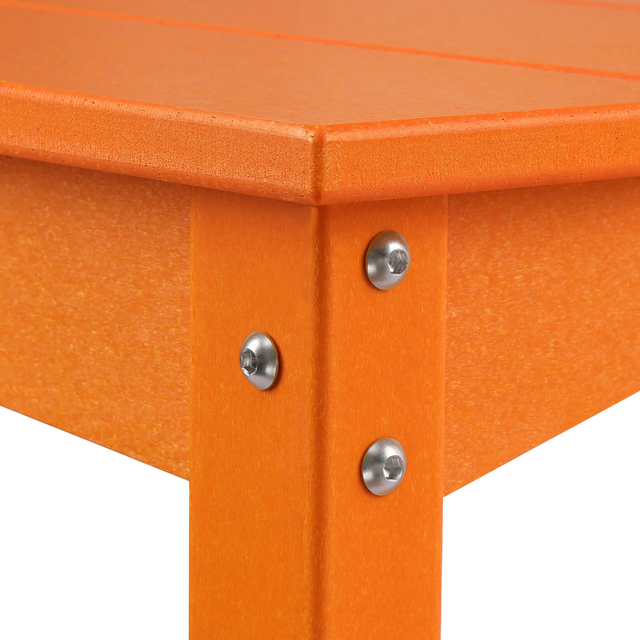 Paradise 55" Outdoor Patio HDPE Adirondack 2-Tier Shelf Console Table