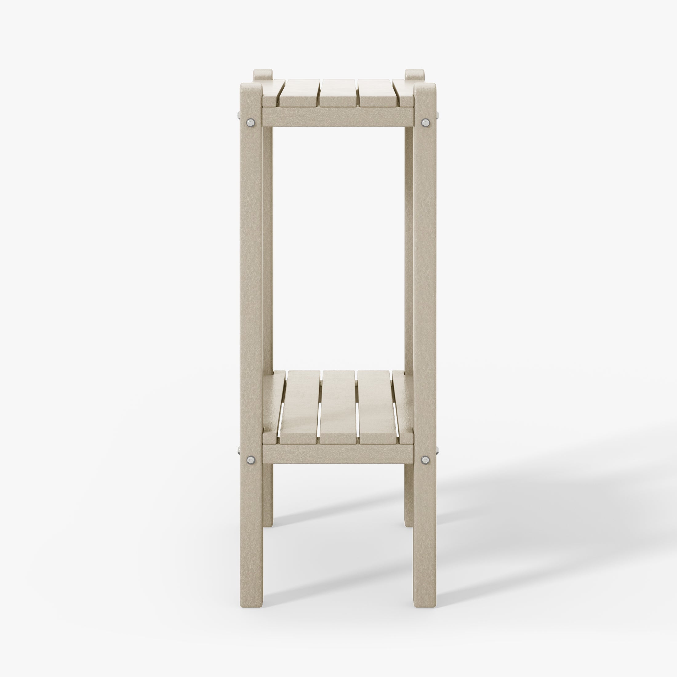 Paradise 36" Outdoor Adirondack HDPE 2-Tier Patio Side Table