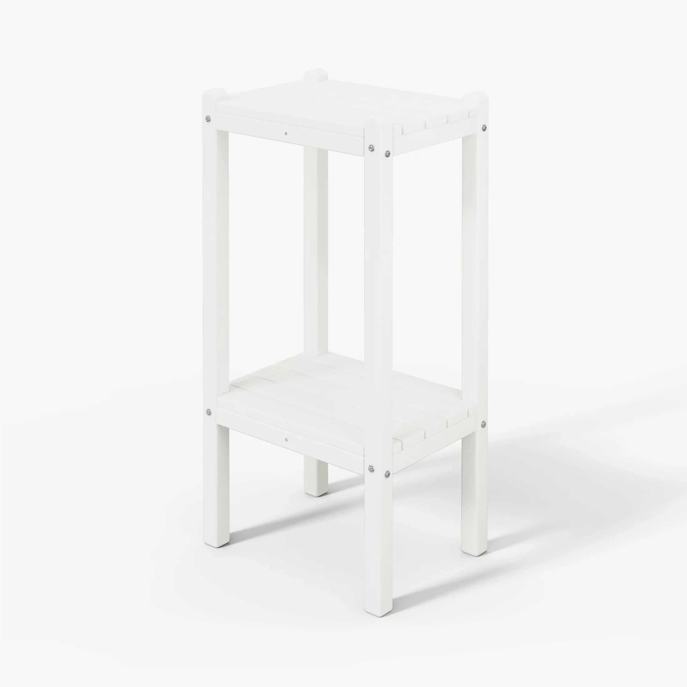 Paradise 36" Outdoor Adirondack HDPE 2-Tier Patio Side Table