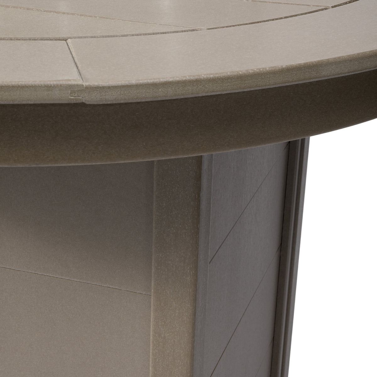 Sol 47" Modern Outdoor Patio Propane Round Counter Height Fire Pit Table