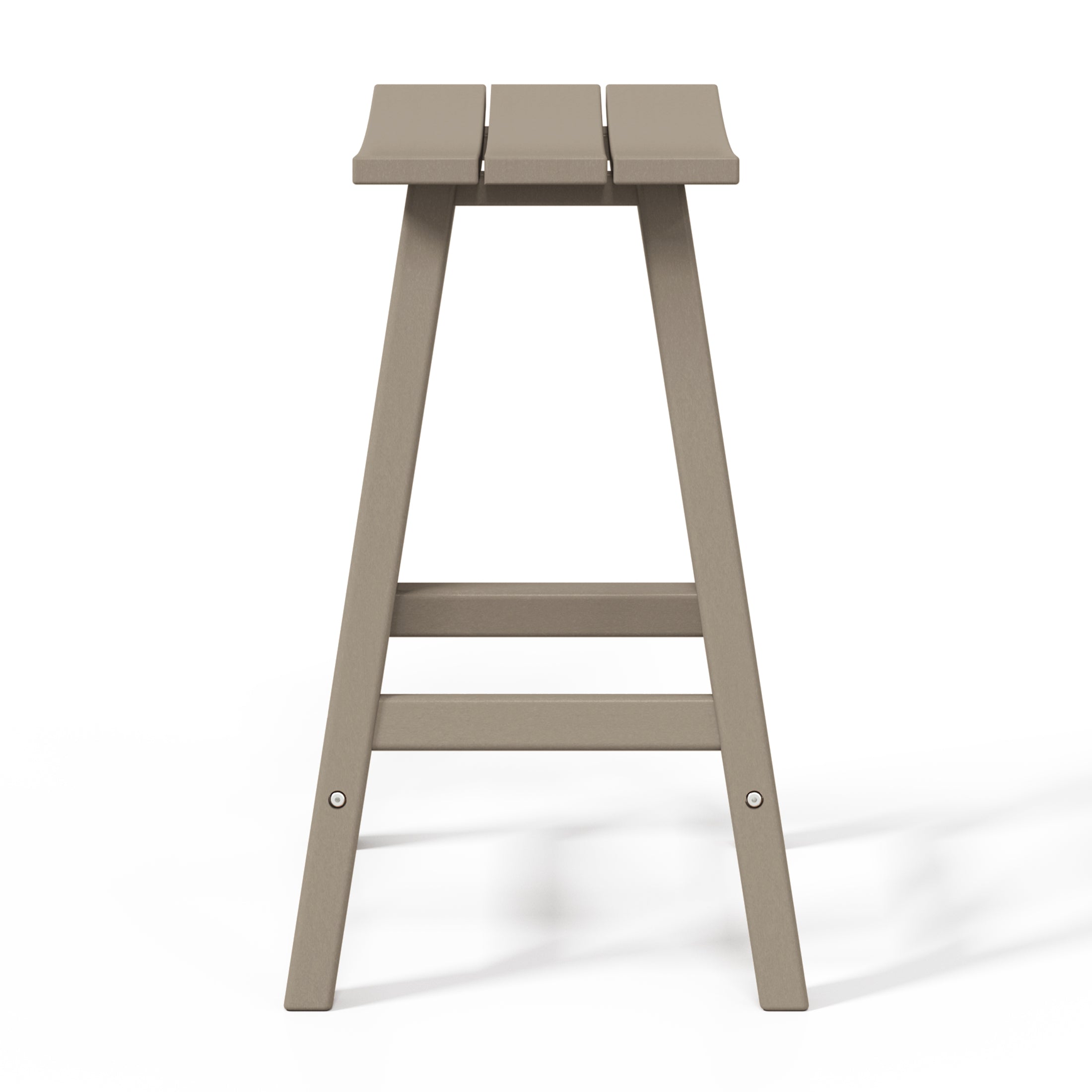 Paradise 24" HDPE Outdoor Patio Counter Height Bar Stools (Set of 2)