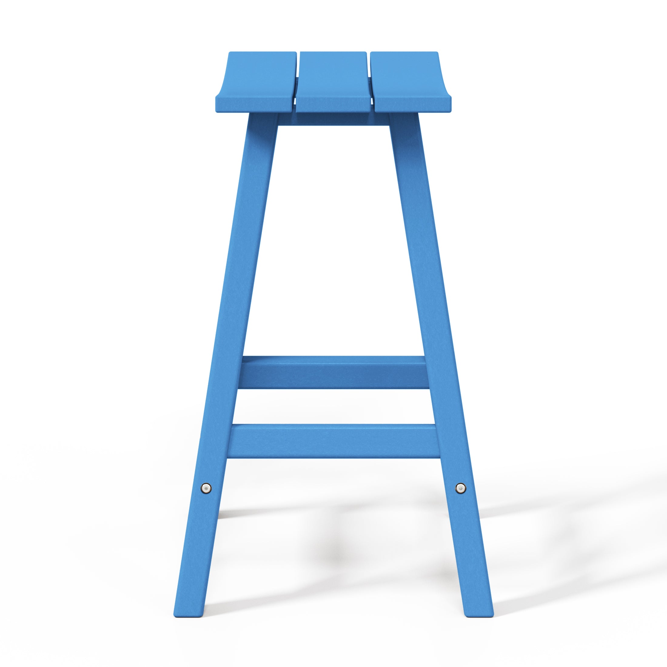 Paradise 24" HDPE Outdoor Patio Counter Height Bar Stools (Set of 2)