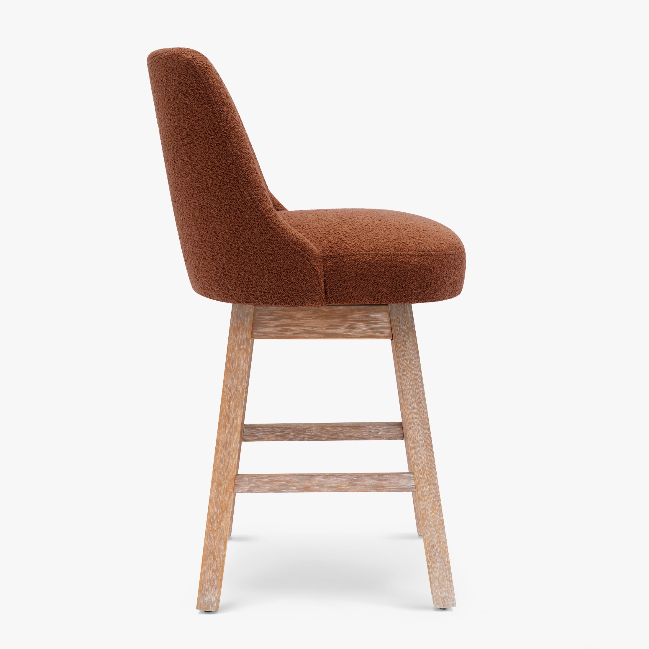 Amélie 26" Upholstered Swivel Counter Height Bar Stool