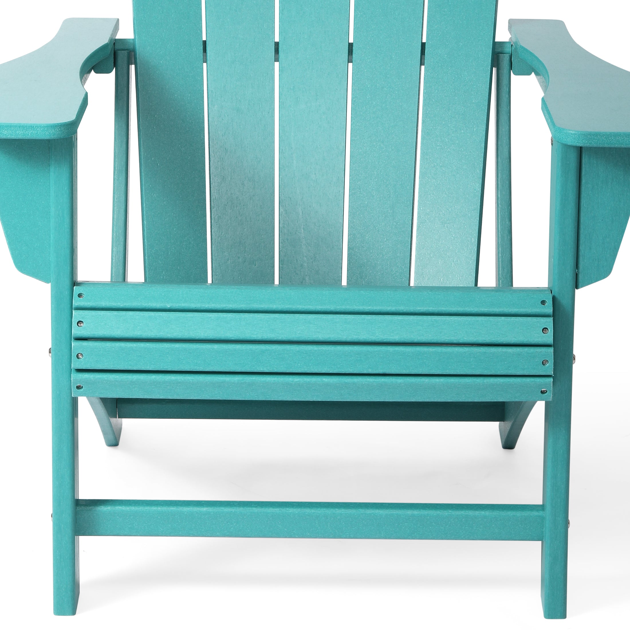Lakeview Outdoor Patio HDPE Adirondack Chair With Cup Holder