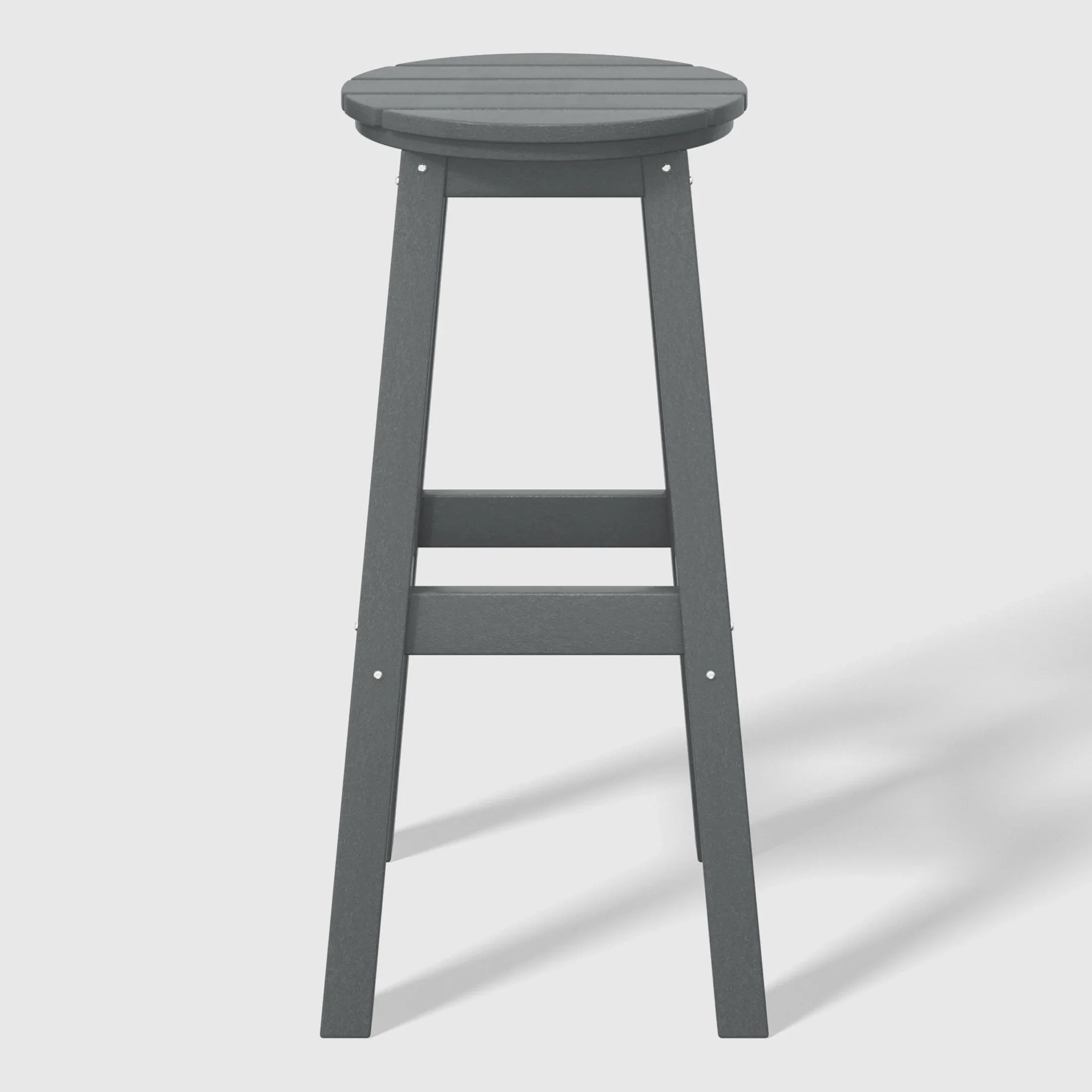 Paradise 29" HDPE Outdoor Patio Round Bar Stool Set of 2