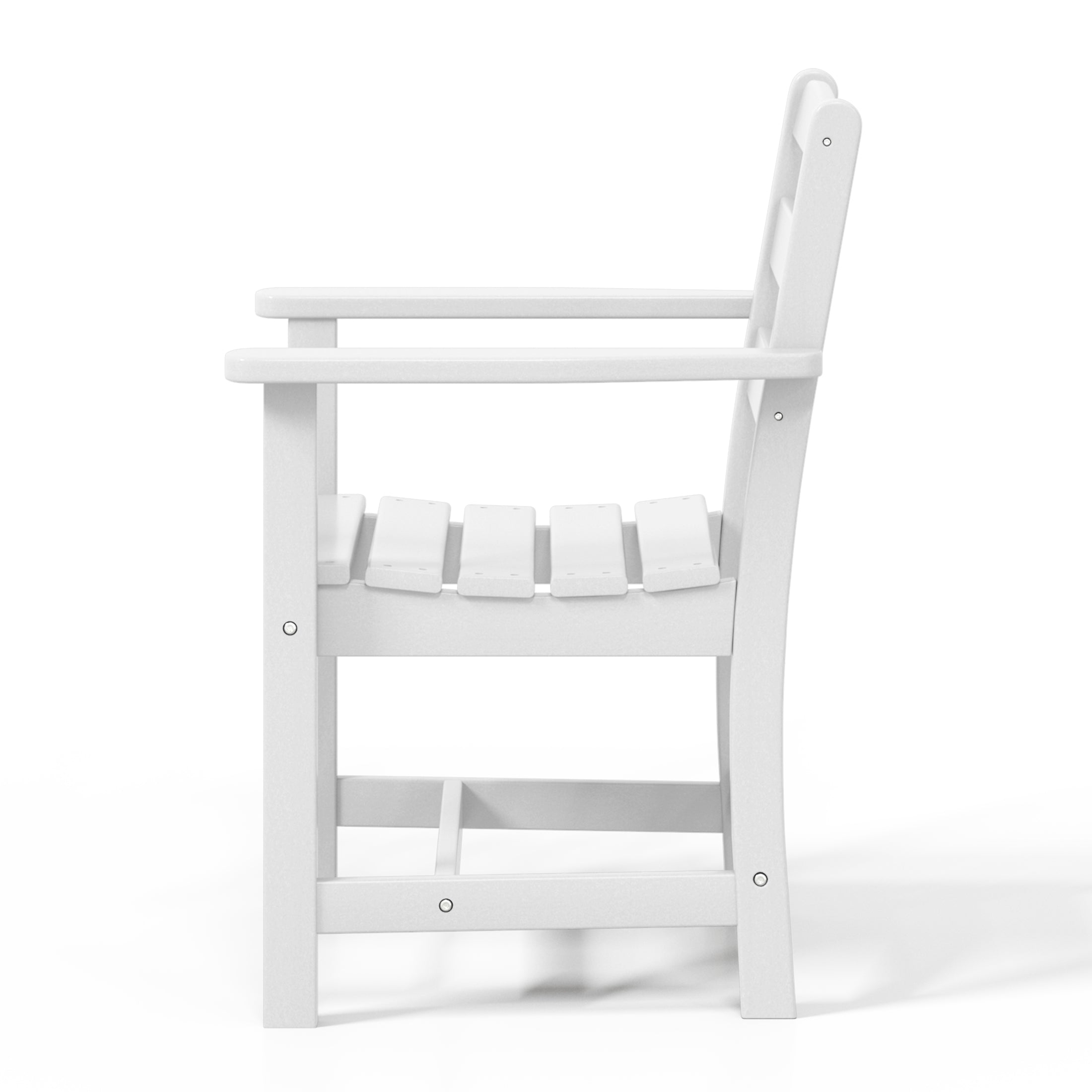 Palms Outdoor HDPE Patio Classic Dining Arm Chair