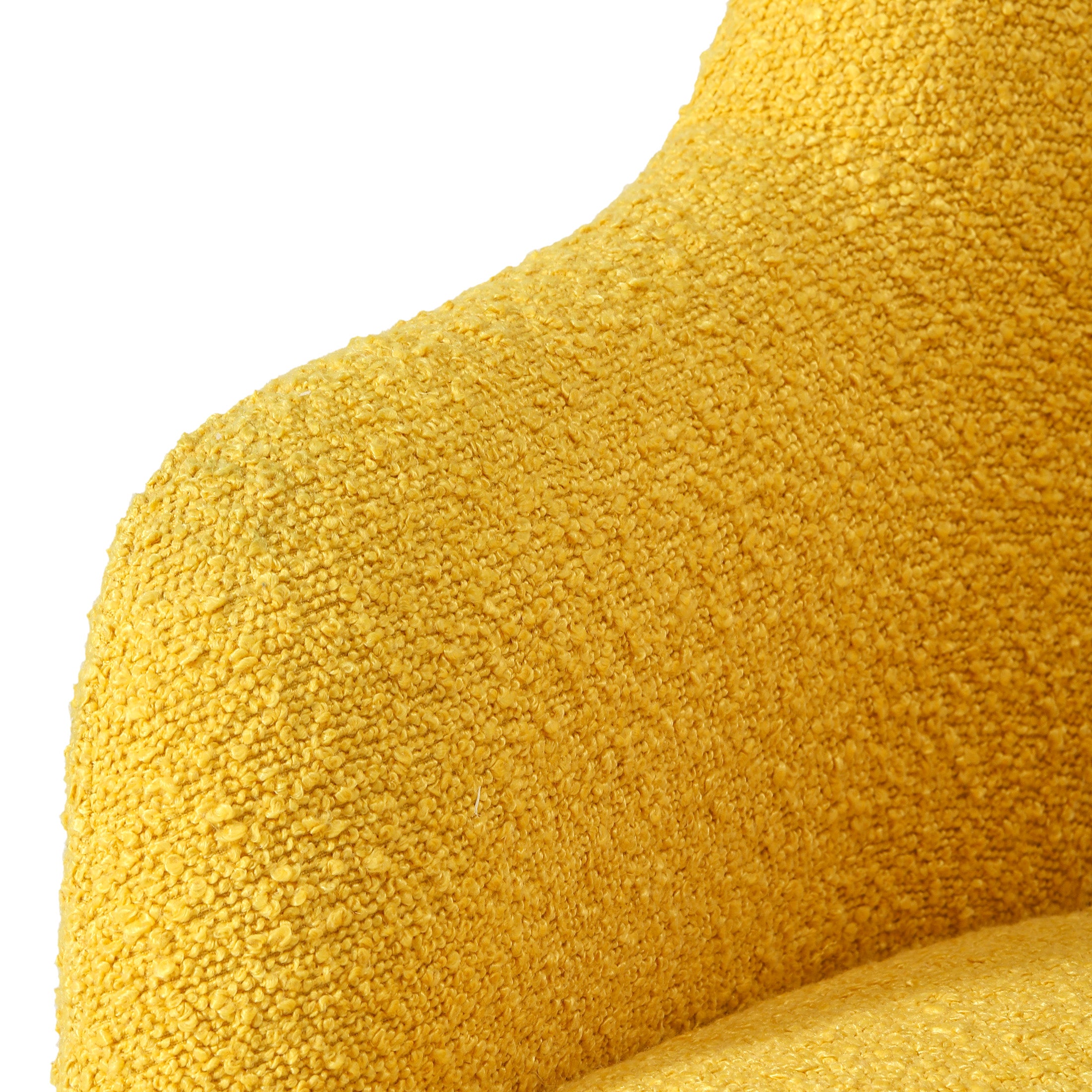 Amélie Mid-Century Modern Swivel Office Vanity Chair with Wheels