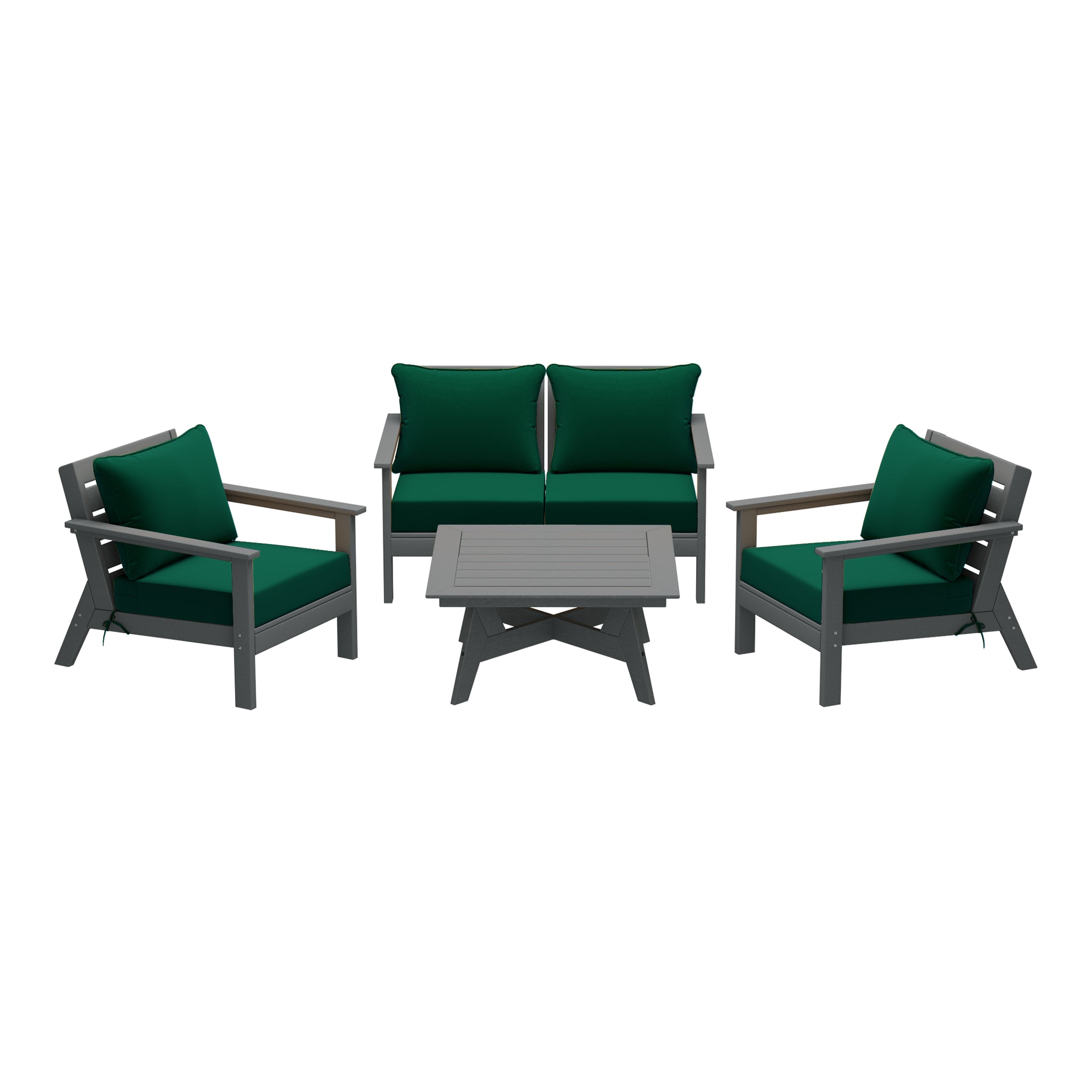 Portsmouth Outdoor 5-Piece Modular Sectional Patio Furniture Sofa Set