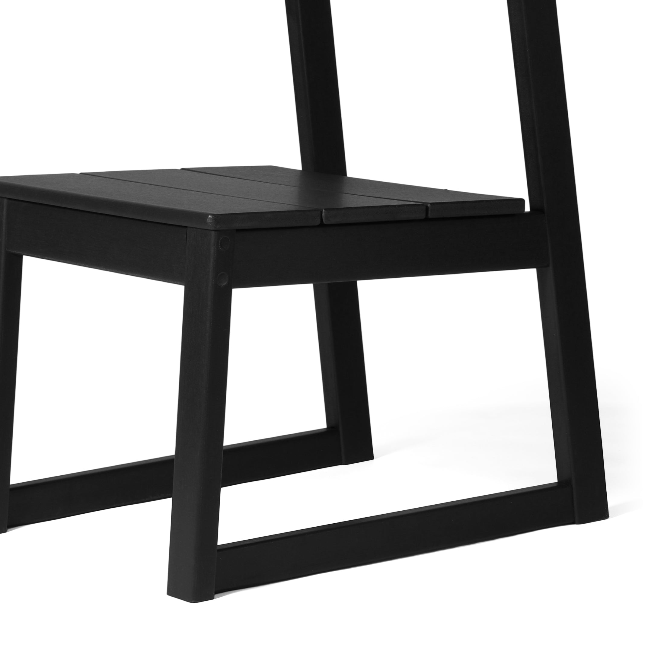 Cambria Modern HDPE Outdoor Armless Patio Dining Chairs (Set of 2)