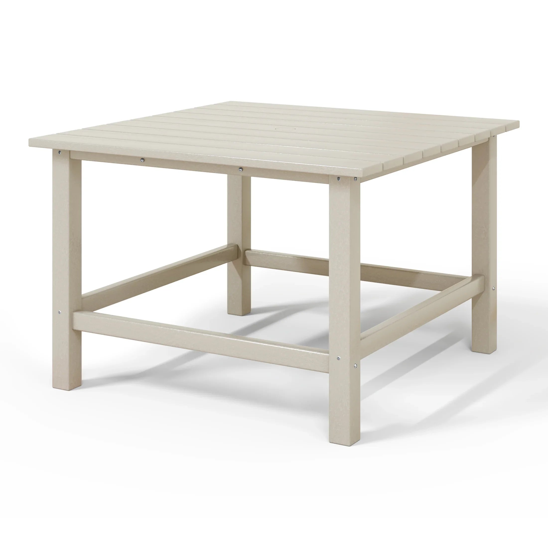 Paradise Kids Outdoor Patio Furniture HDPE 30" Wide Square Dining Table