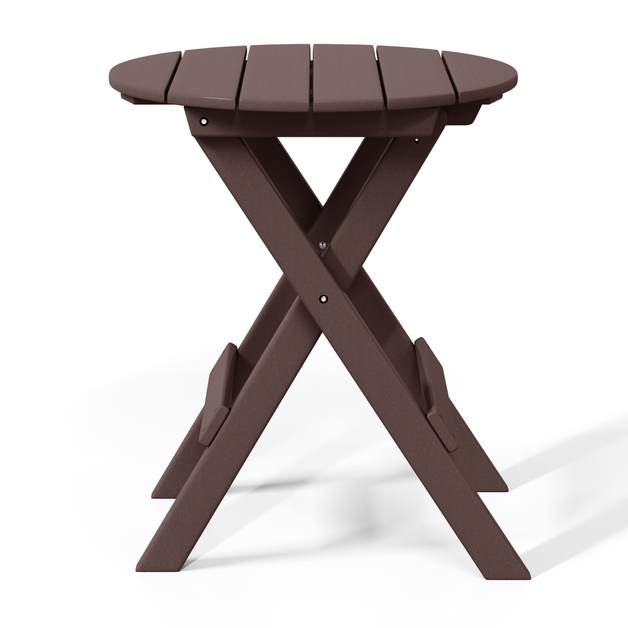 Paradise HDPE Outdoor 24.5 Inch Round Portable Folding Patio Dining Table