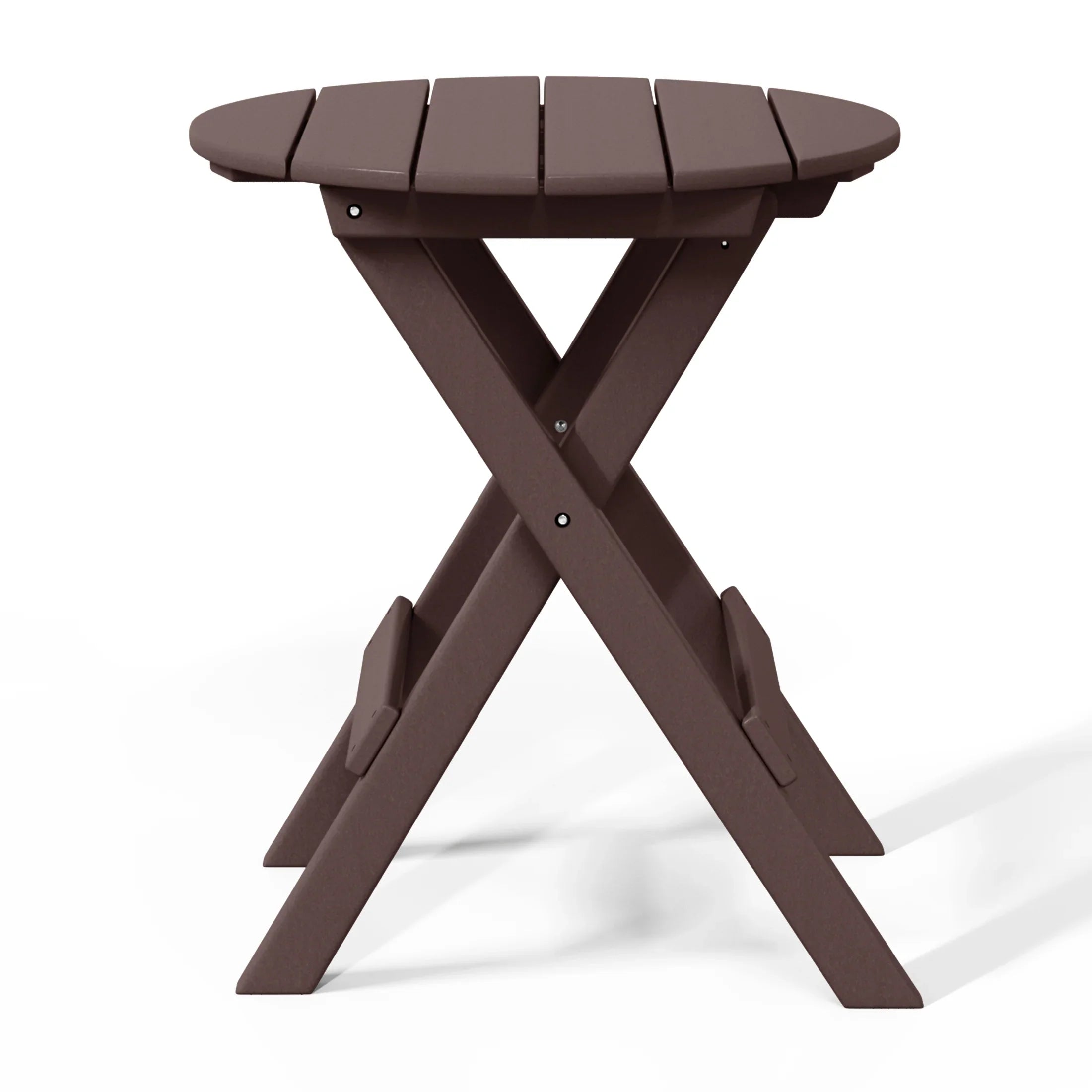 Paradise HDPE Outdoor 24.5 Inch Round Portable Folding Patio Dining Table