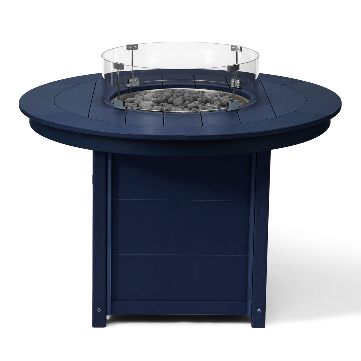 Sol 47" Modern Outdoor Patio Propane Gas Round Fire Pit Table
