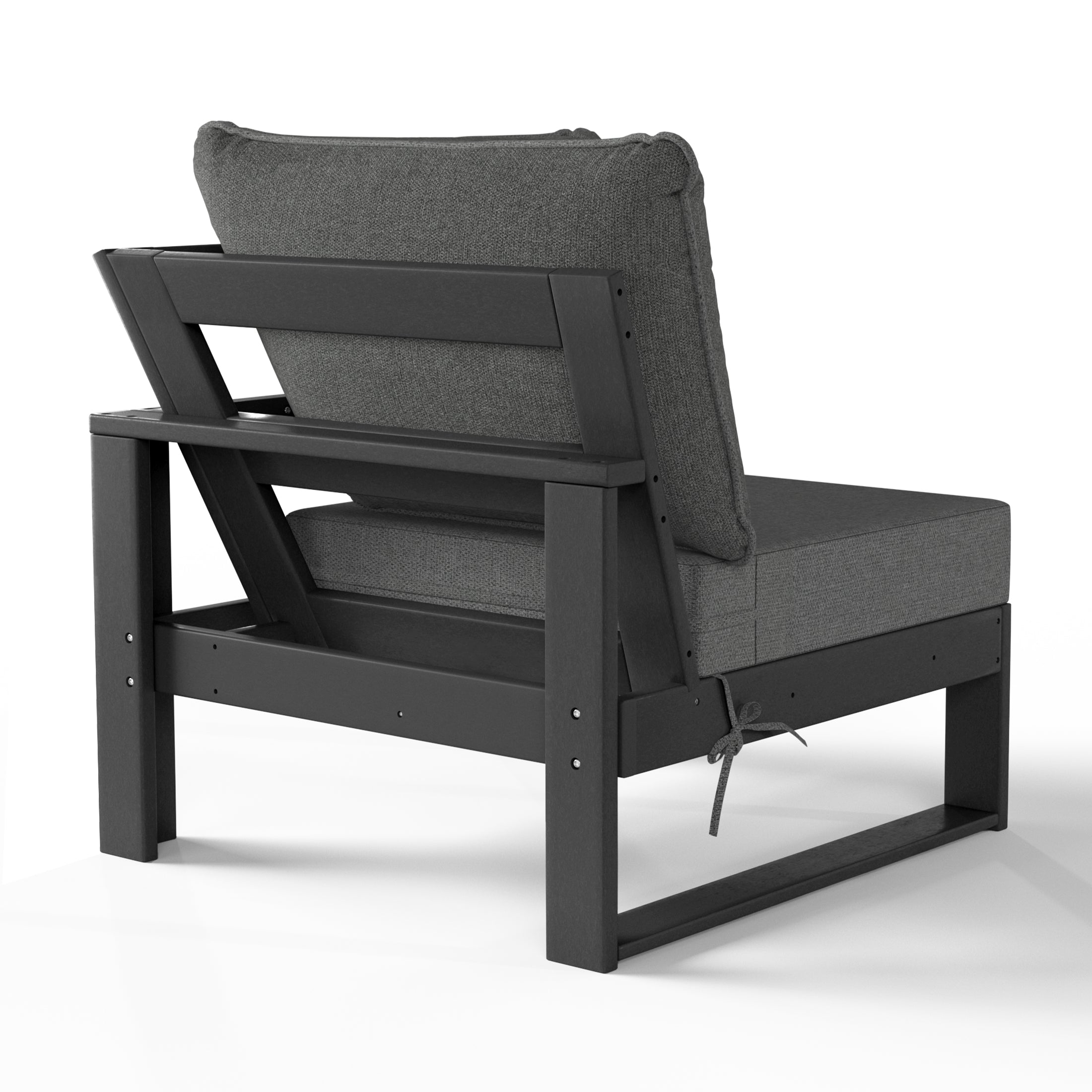 Rockaway Outdoor HDPE Sectional Corner Sofa Seat with Water-Proof Cushions