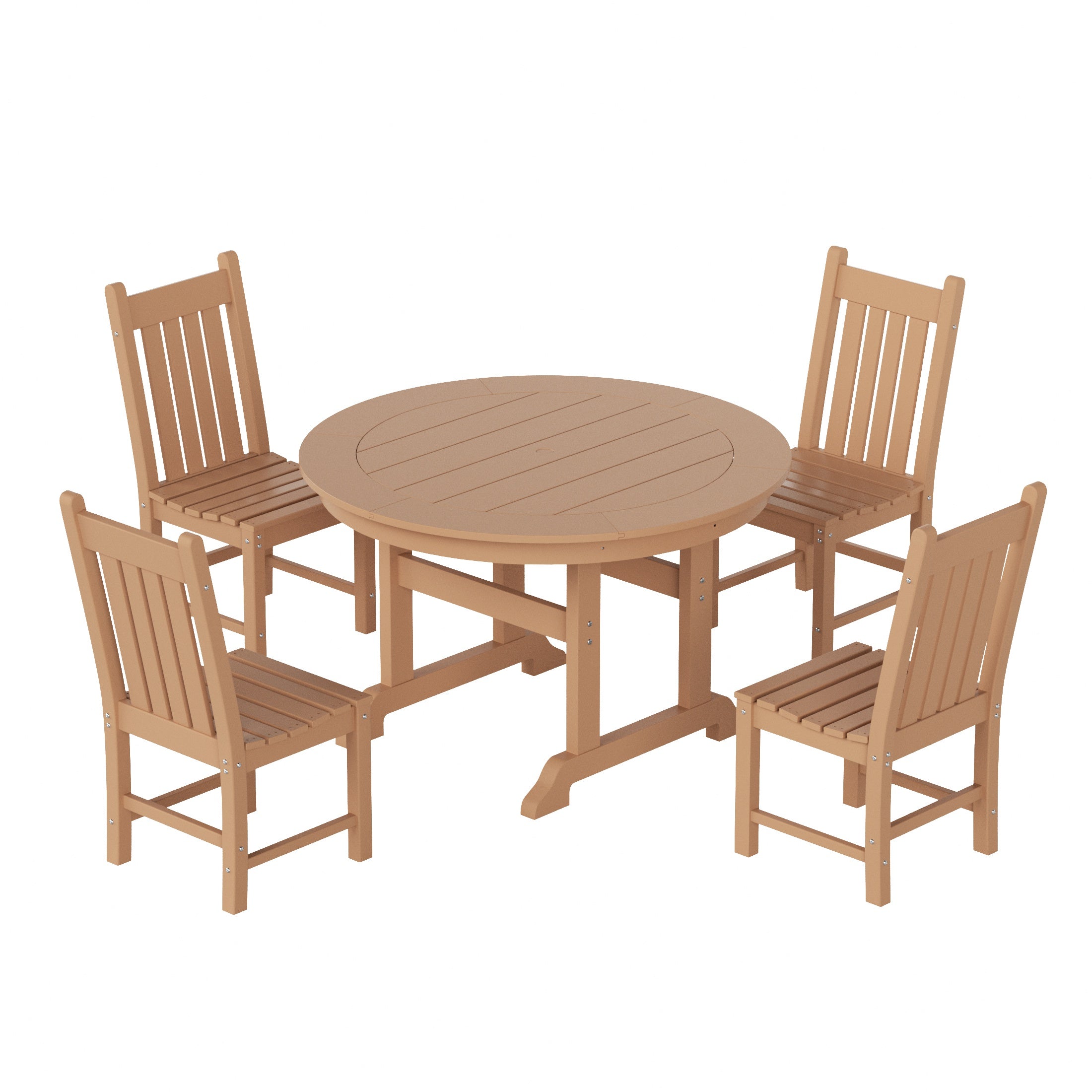 Paradise 5 Piece Outdoor Patio Dining Set Outdoor Round Table and Chair Set