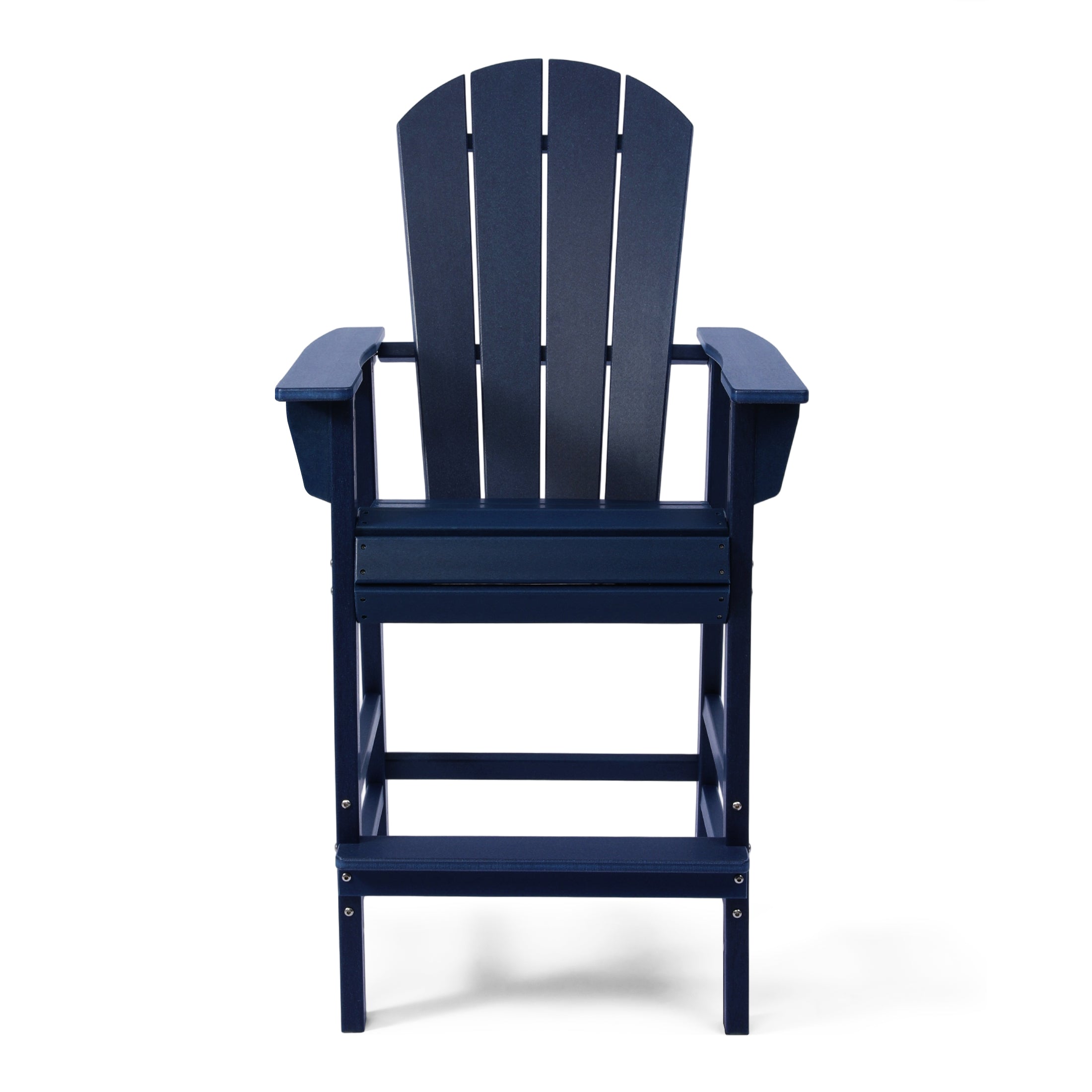 Paradise Outdoor HDPE Tall Adirondack Bar Height Chair With Cup Holder