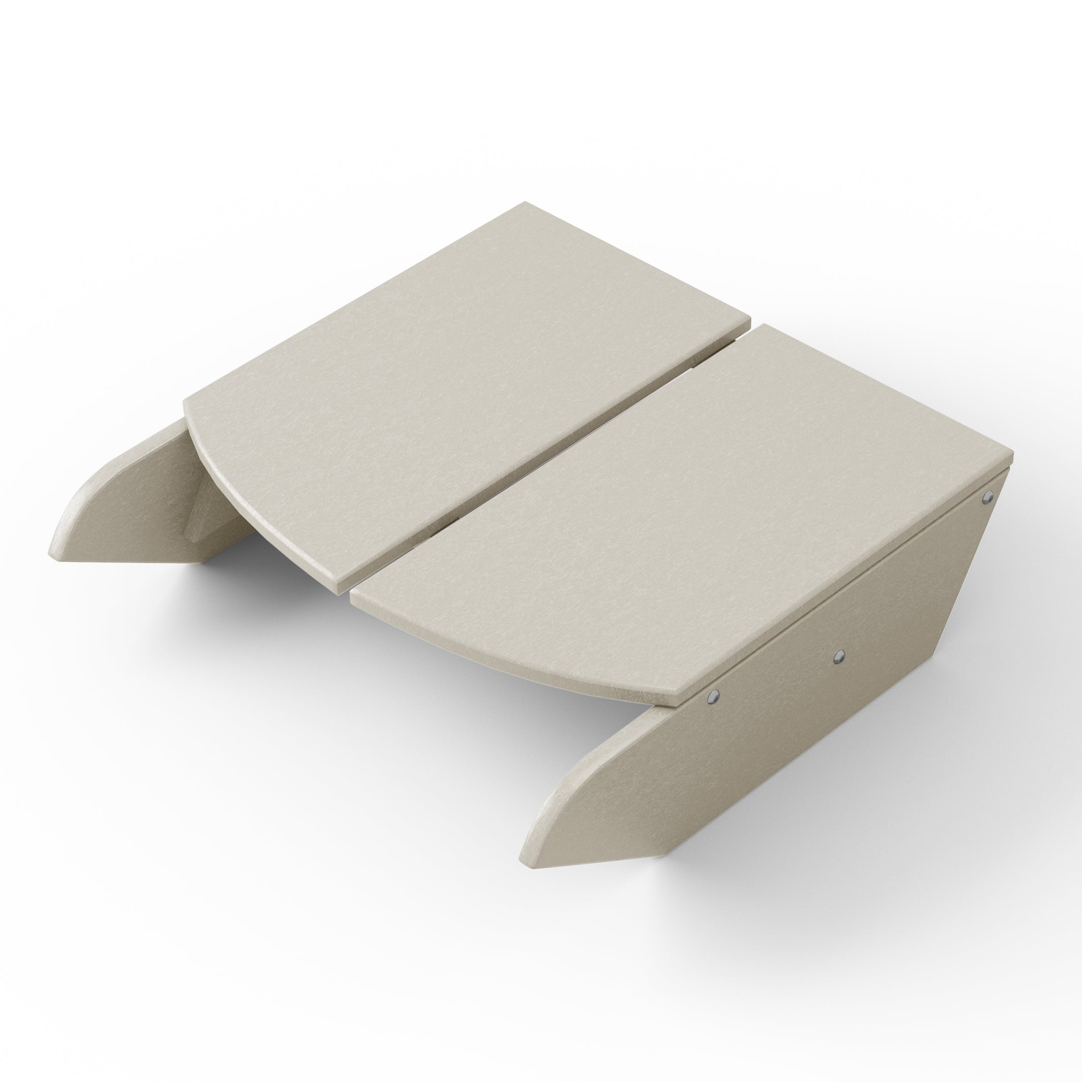 Seaview Modern HDPE Plastic Folding Patio Adirondack Ottoman