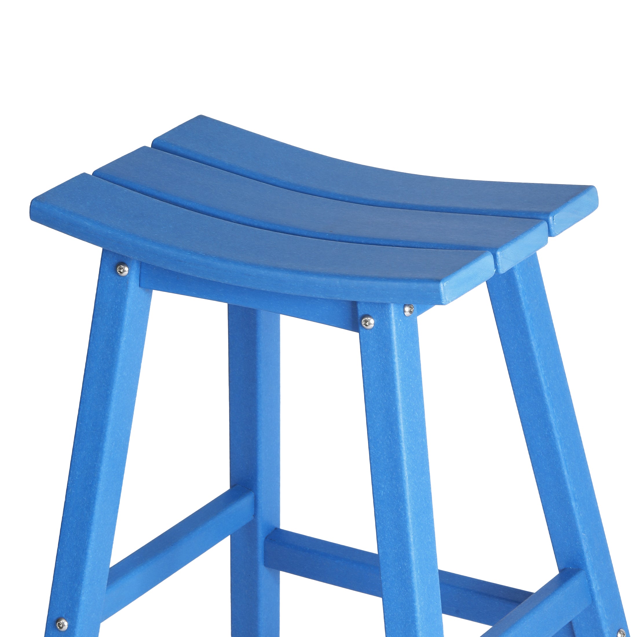 Paradise 24" HDPE Outdoor Patio Counter Height Bar Stools (Set of 2)