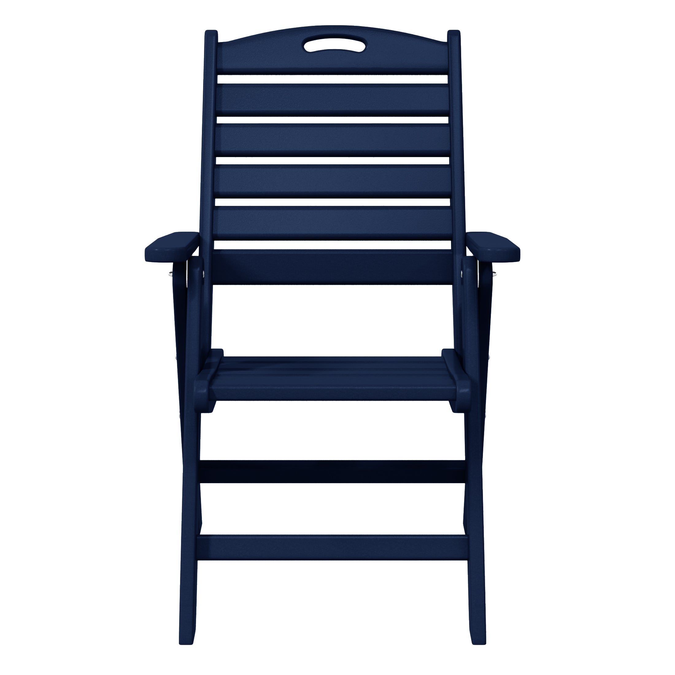 Cayman HDPE Adjustable Highback Folding Outdoor Patio Dining Chairs Set of 2