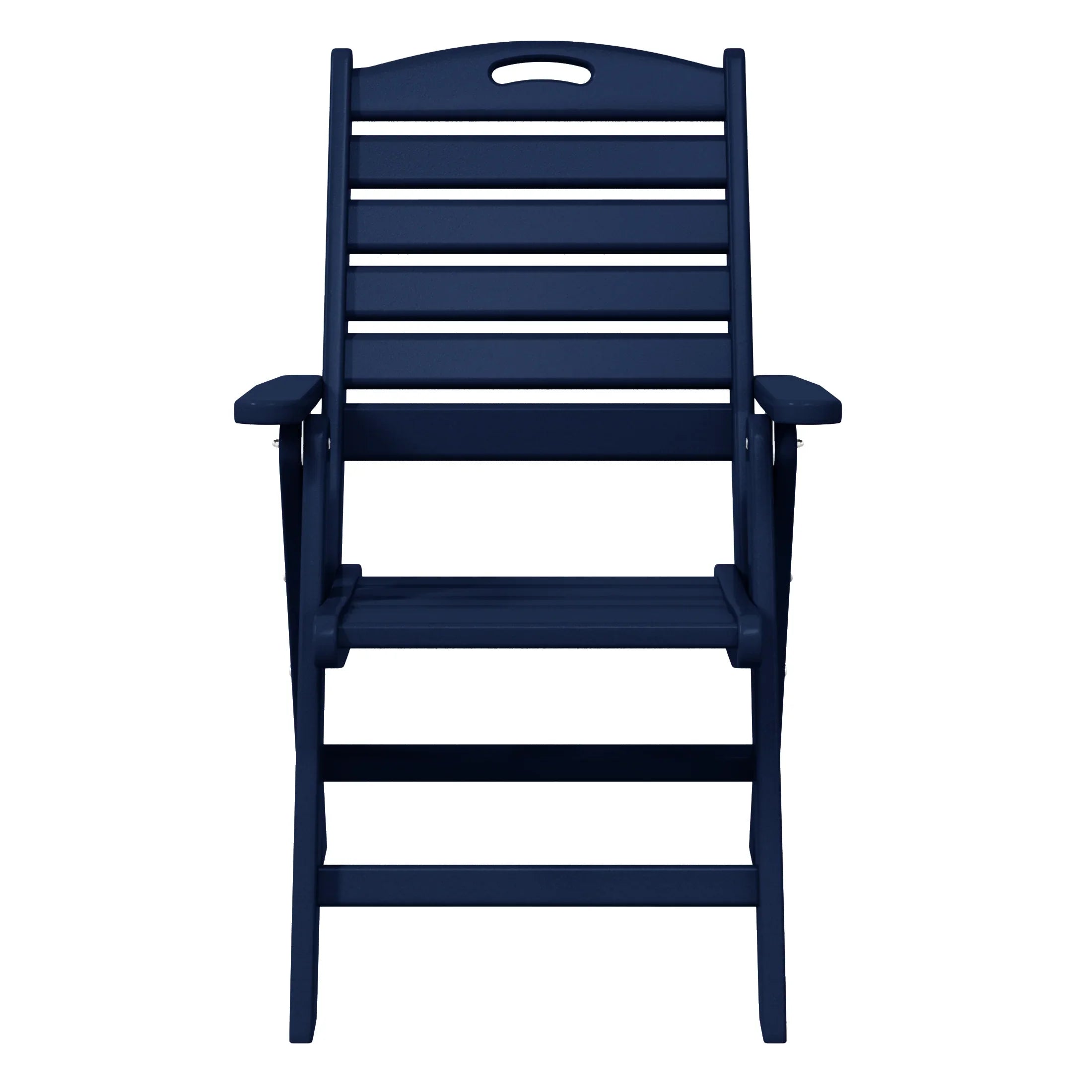 Cayman HDPE Adjustable Highback Folding Outdoor Patio Dining Chairs Set of 2