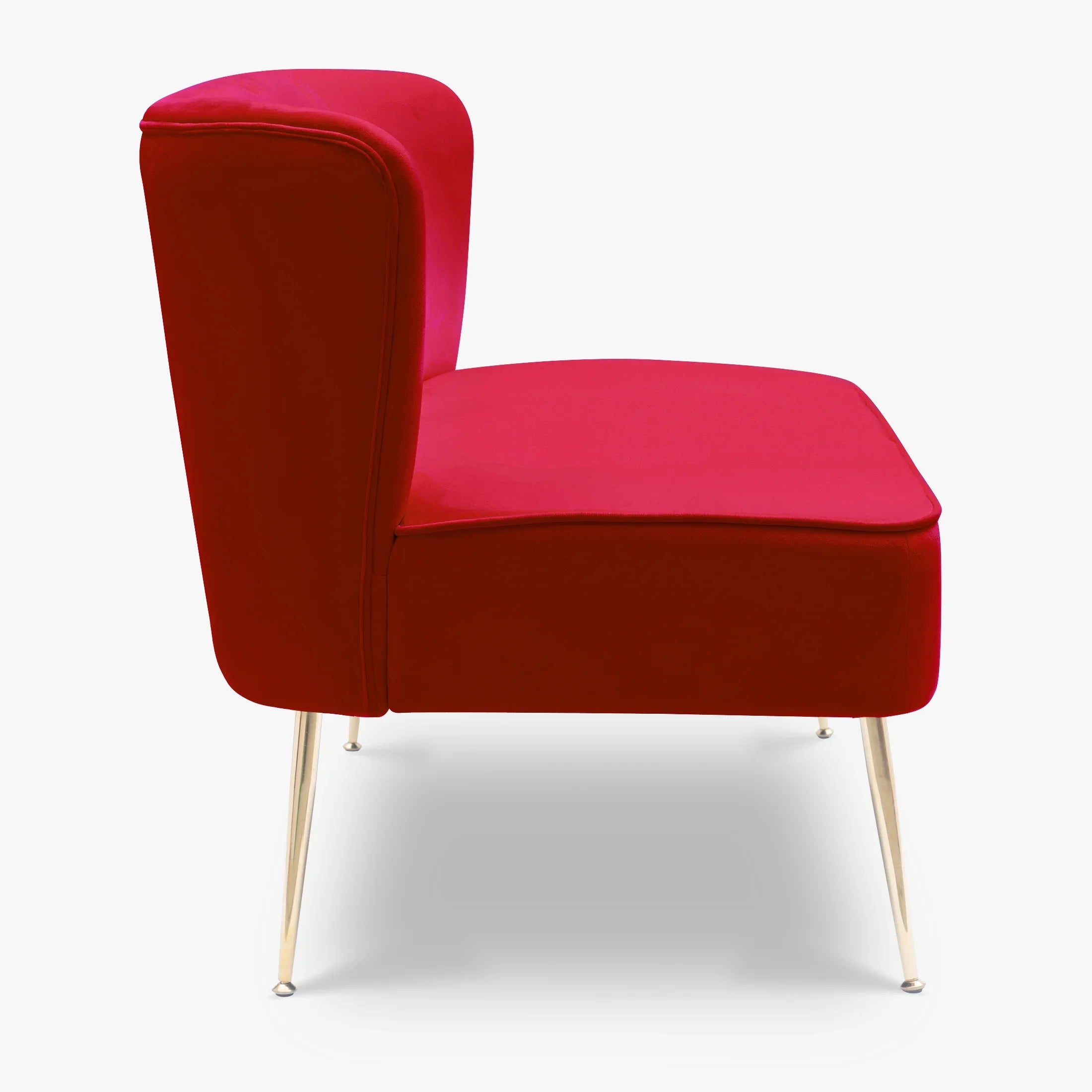 Alaia Mid Century Modern Tufted Velvet Loveseat Sofa and 25" Accent Chair 3-Piece Set